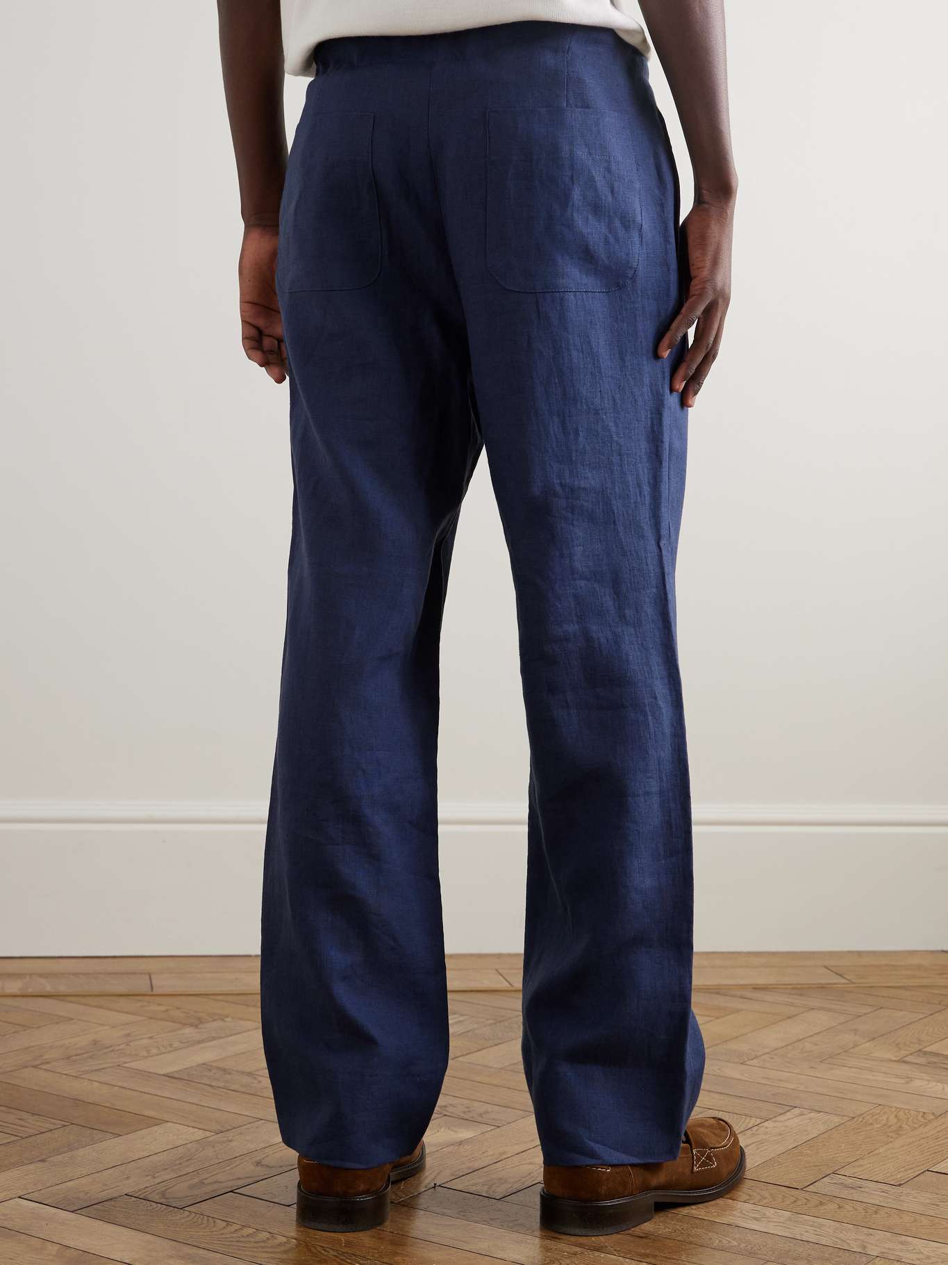 Ethan Mens Wool Drawstring Trousers Straight Leg Fit With Soft Thick Wool For Modern Business Casual main image 0