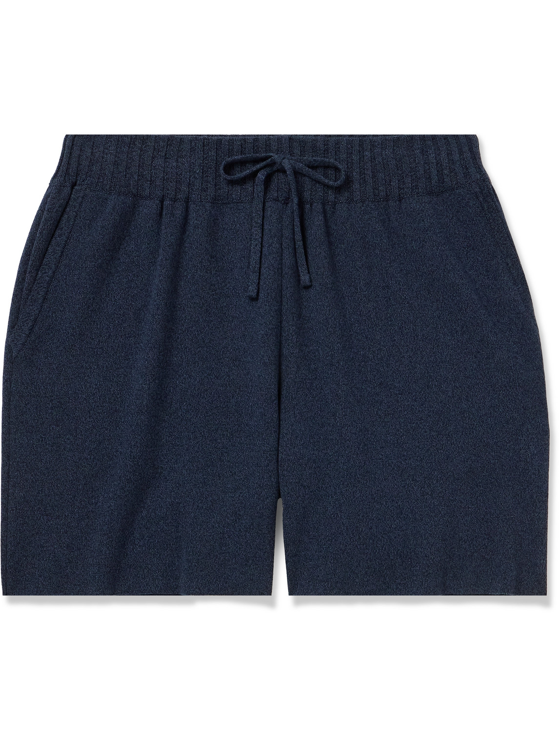 Stòffa Straight-leg Cotton Drawstring Shorts In Blue