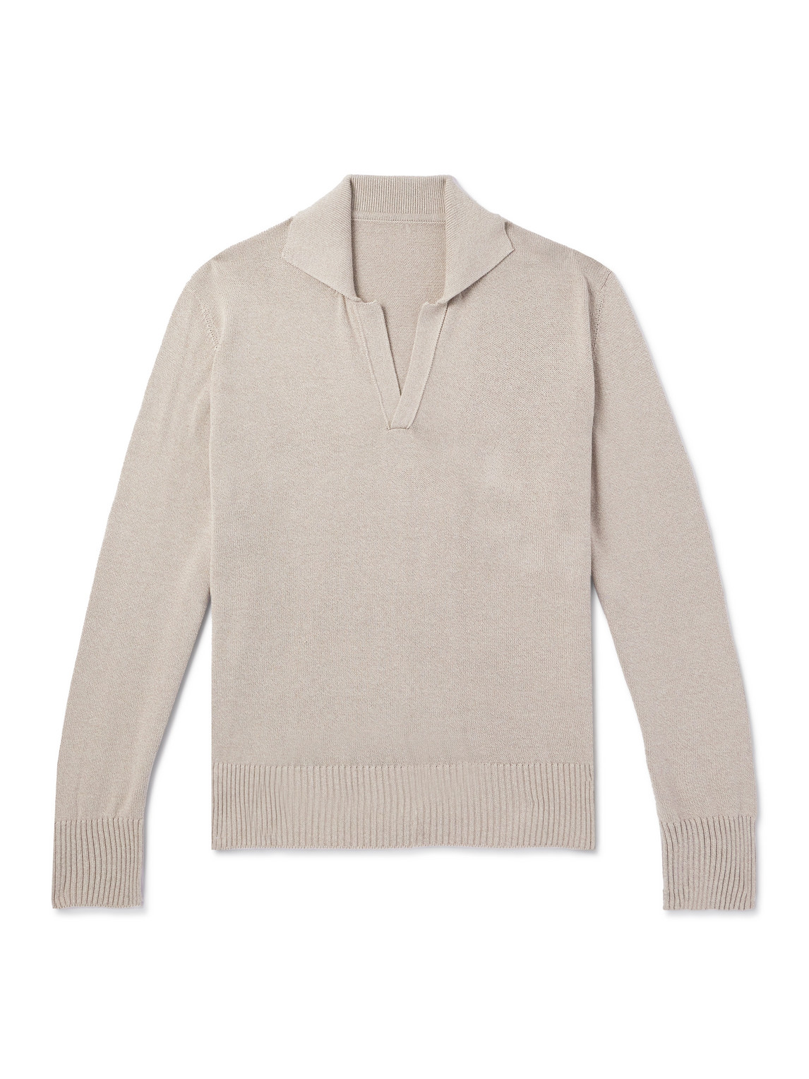 Stòffa Cotton-mouliné Sweater In Neutrals