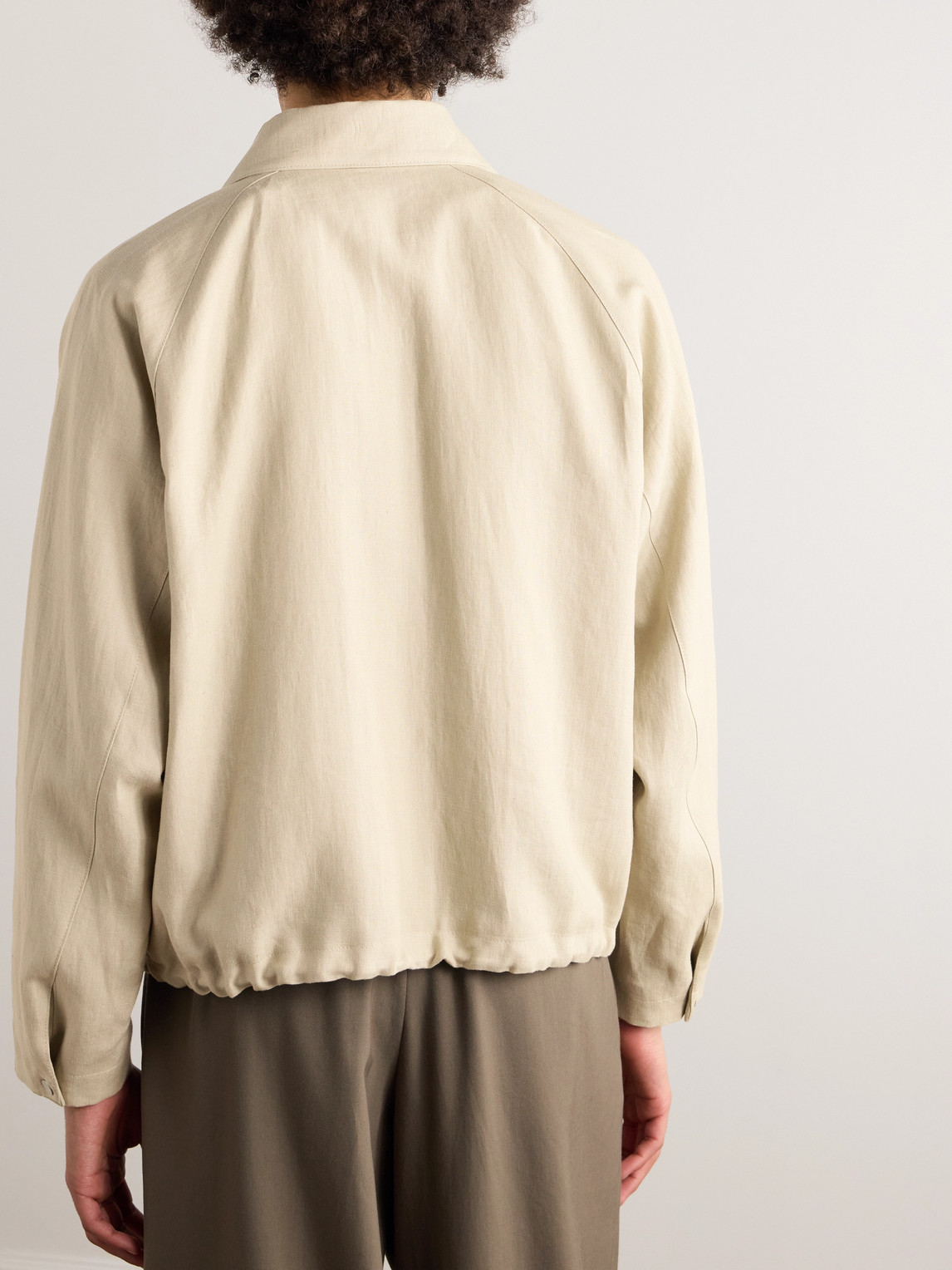 STÒFFA LINEN-TWILL BLOUSON JACKET