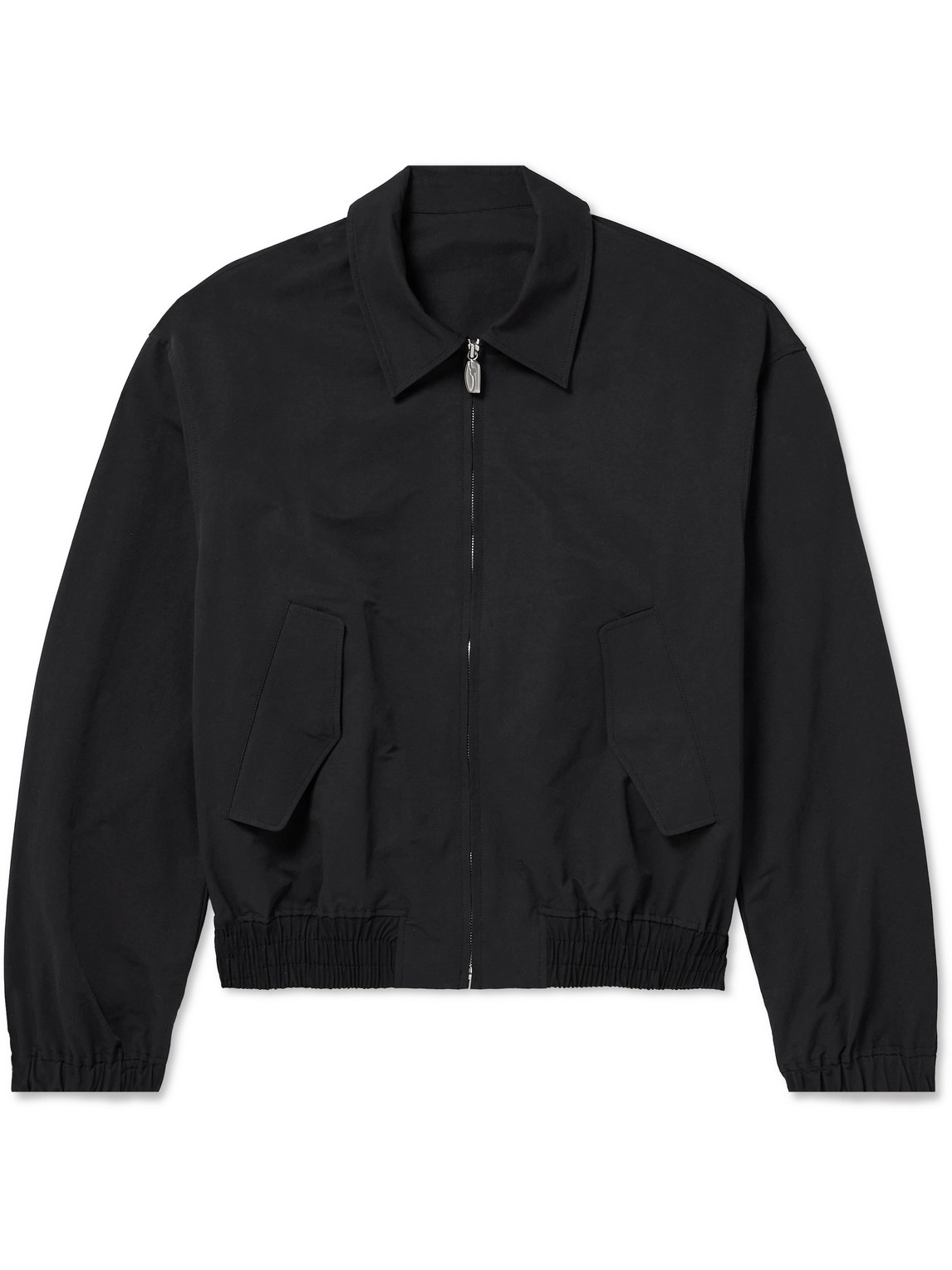 Le 17 Septembre Cotton-blend Shell Bomber Jacket In Black