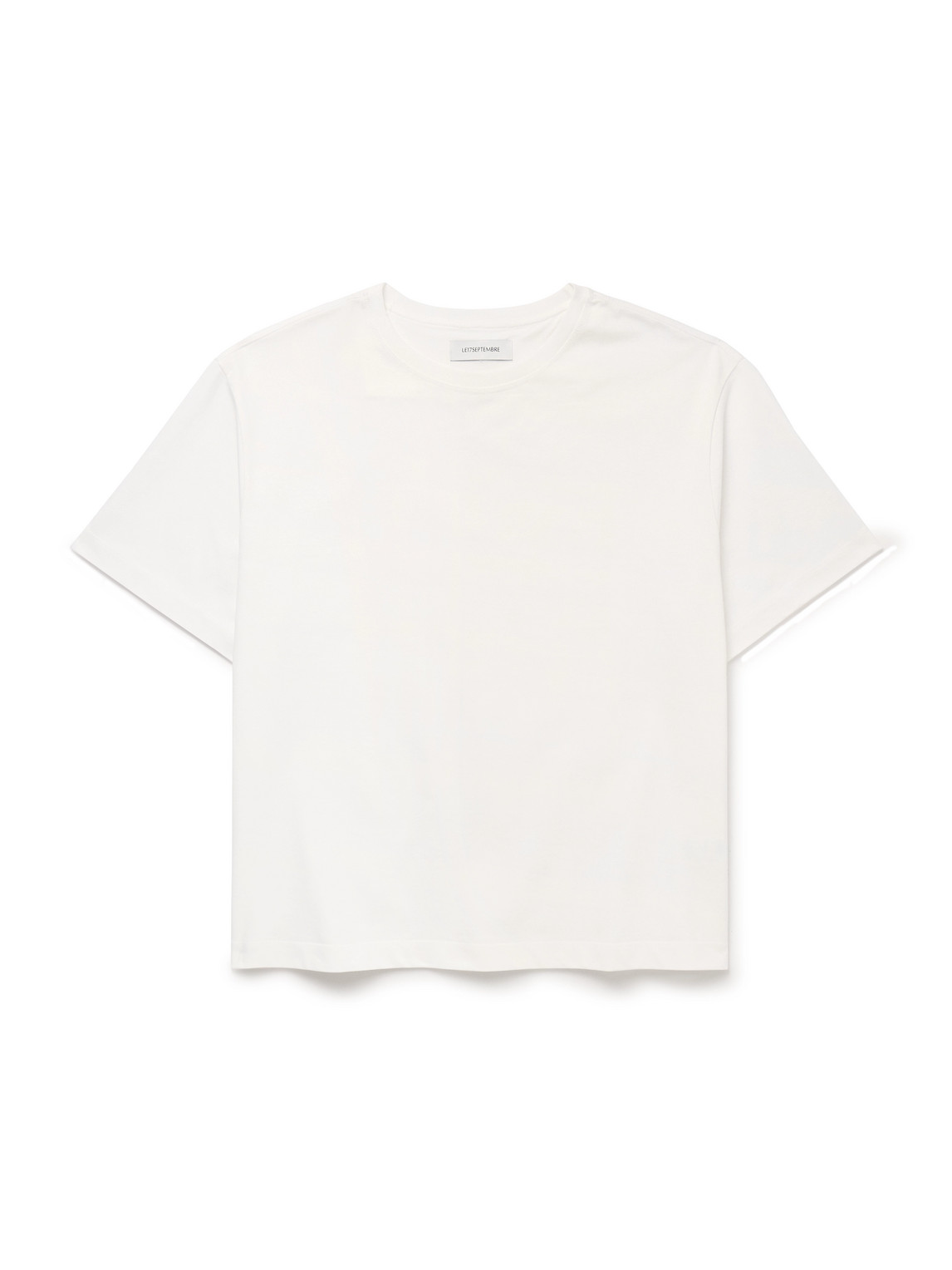 Le 17 Septembre Cotton-jersey T-shirt In White