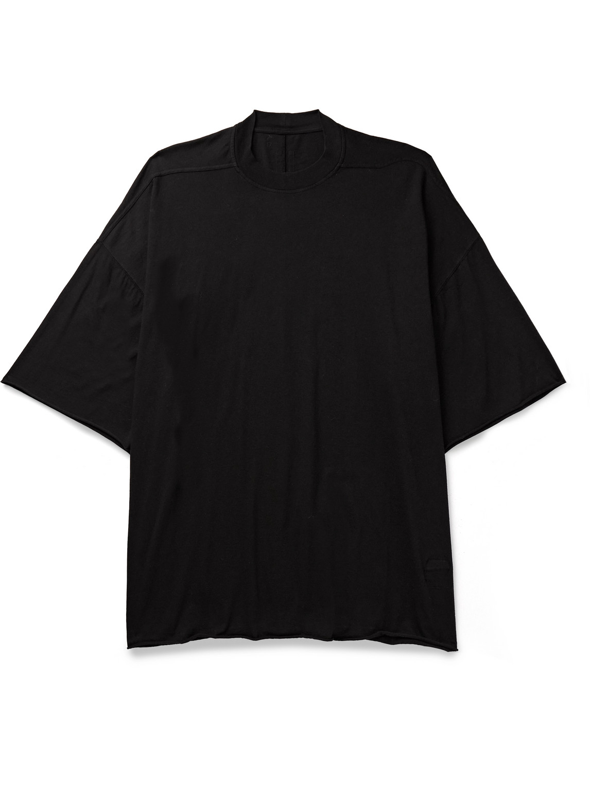 Rick Owens Drkshdw Tommy Garment-dyed Cotton-jersey T-shirt In Black