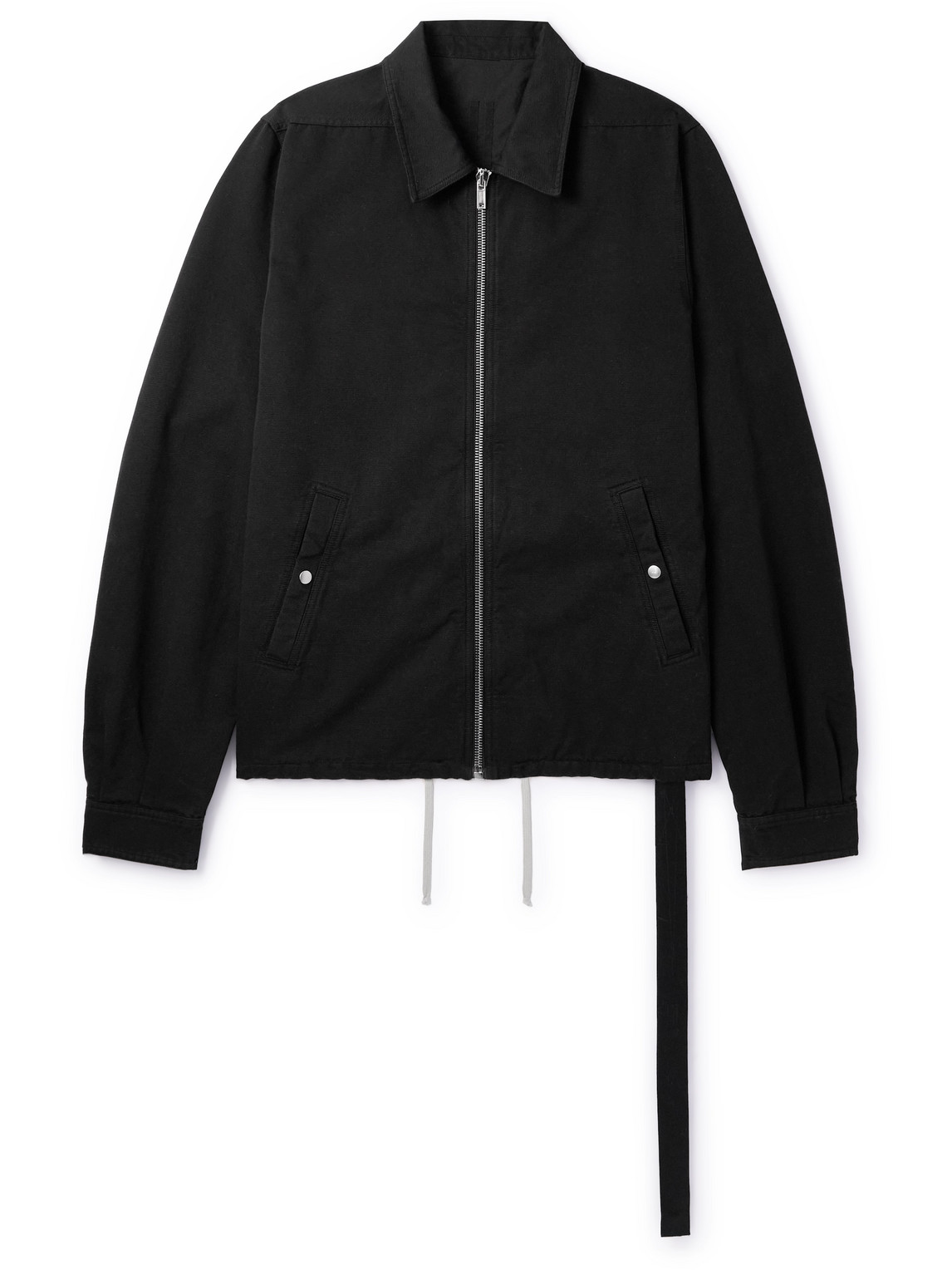 Rick Owens Drkshdw Cotton-twill Zipped Jacket In Black