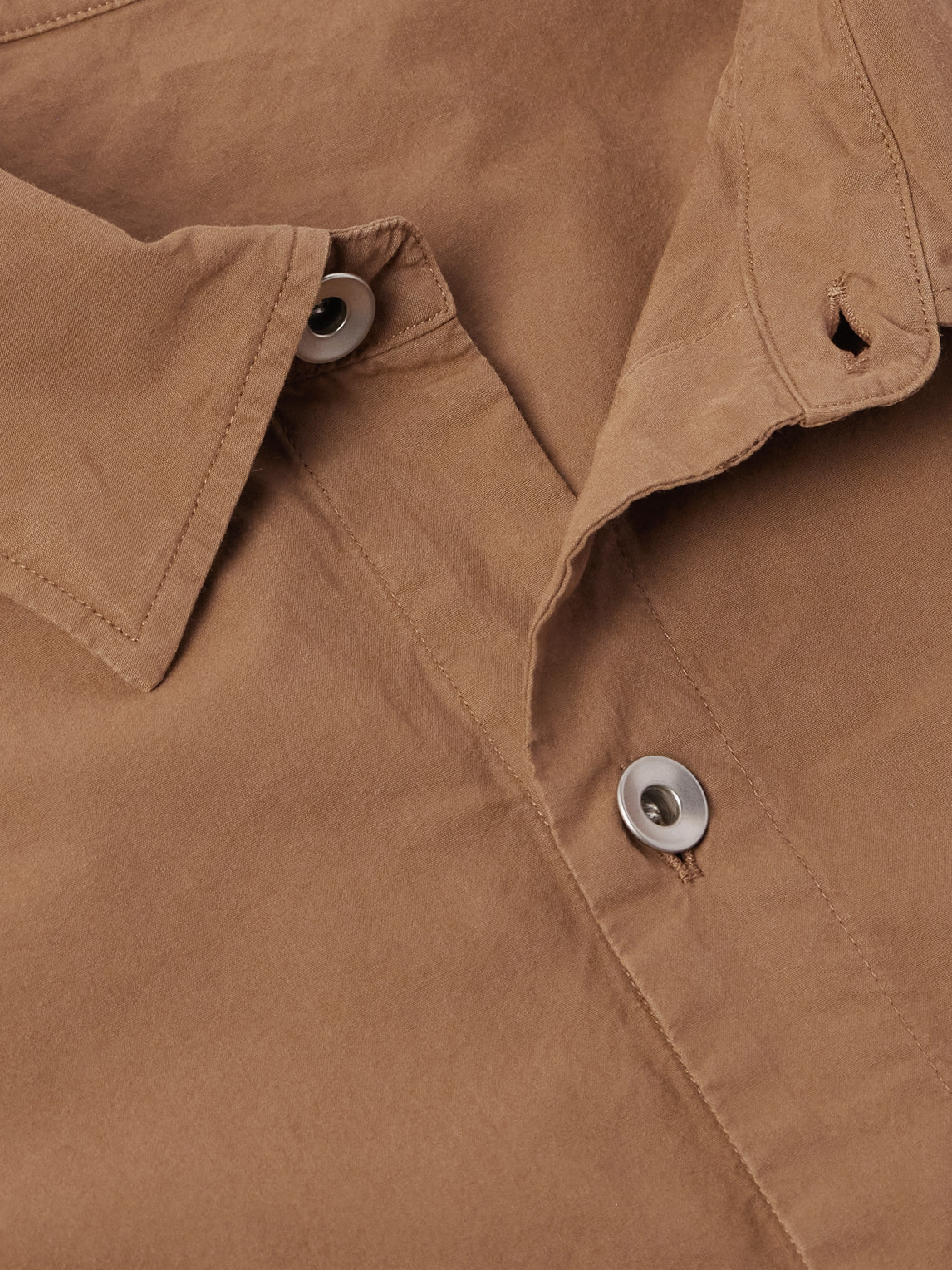 Shop Rick Owens Drkshdw Cotton-poplin Overshirt In Brown