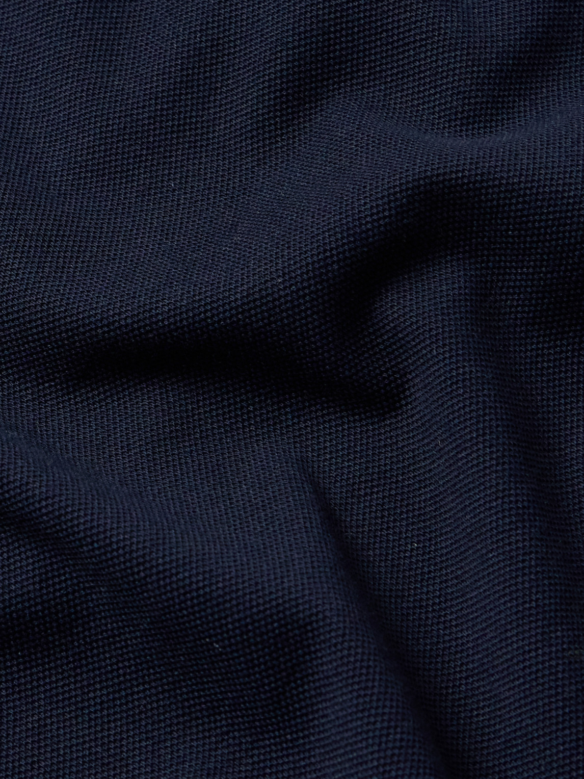 Shop Stone Island Logo-appliquéd Cotton-blend Piqué Polo Shirt In Blue