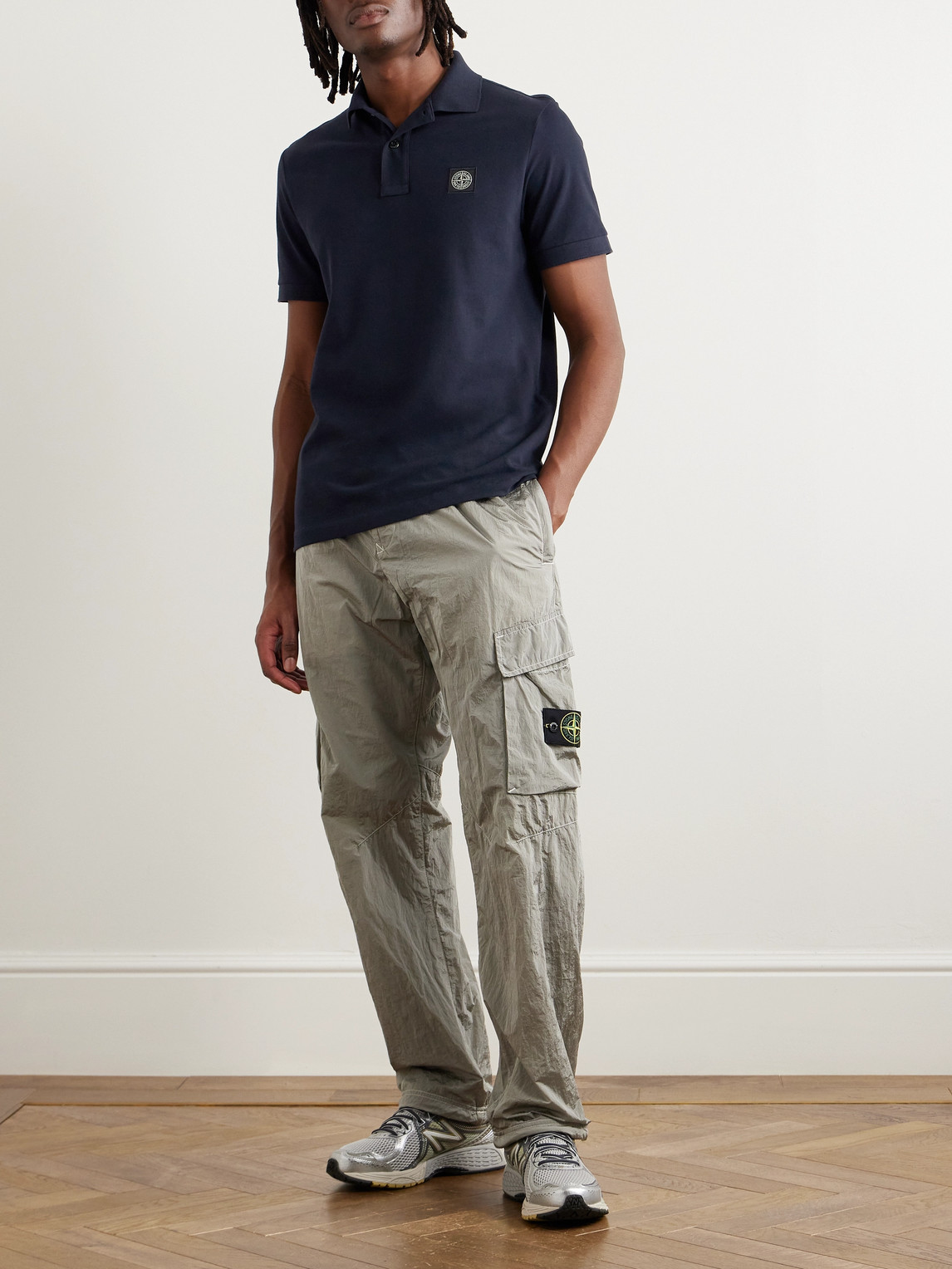 Logo-Appliquéd Cotton-Blend Piqué Polo Shirt — 2