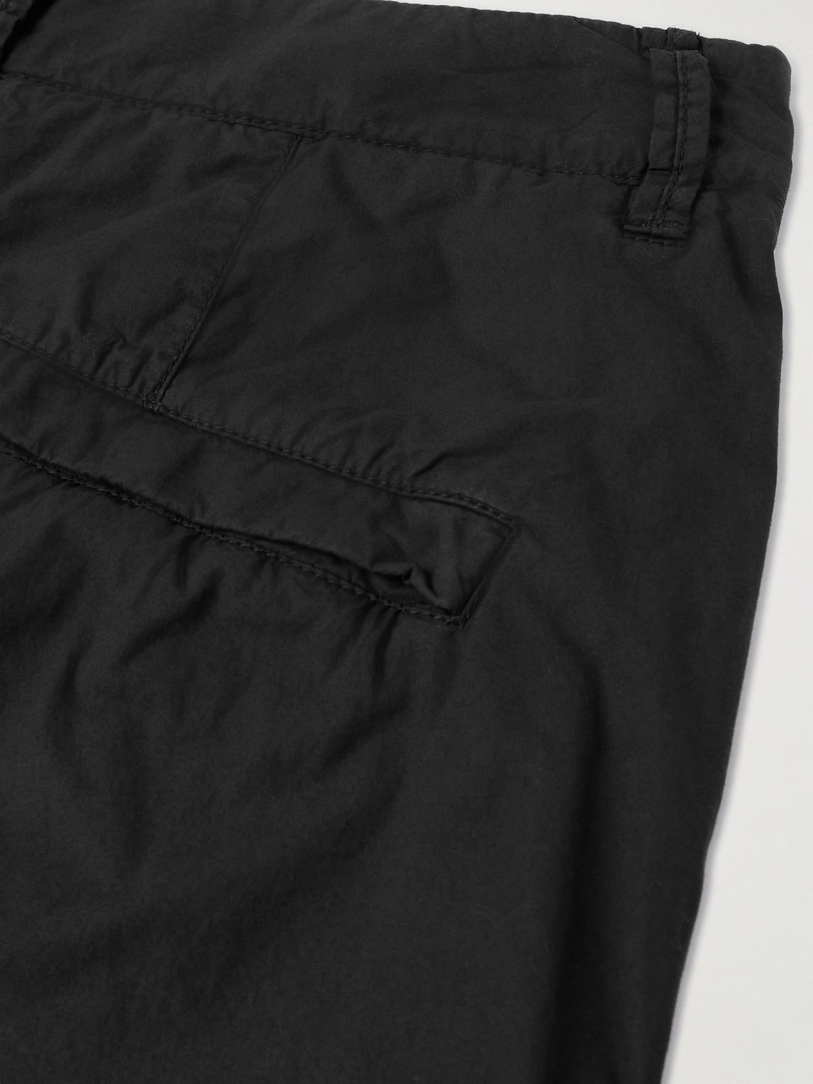 Stone Island Blue Shorts With Elastic Drawstring Waist And Logo Patch On The Front In Cotton Man In Black