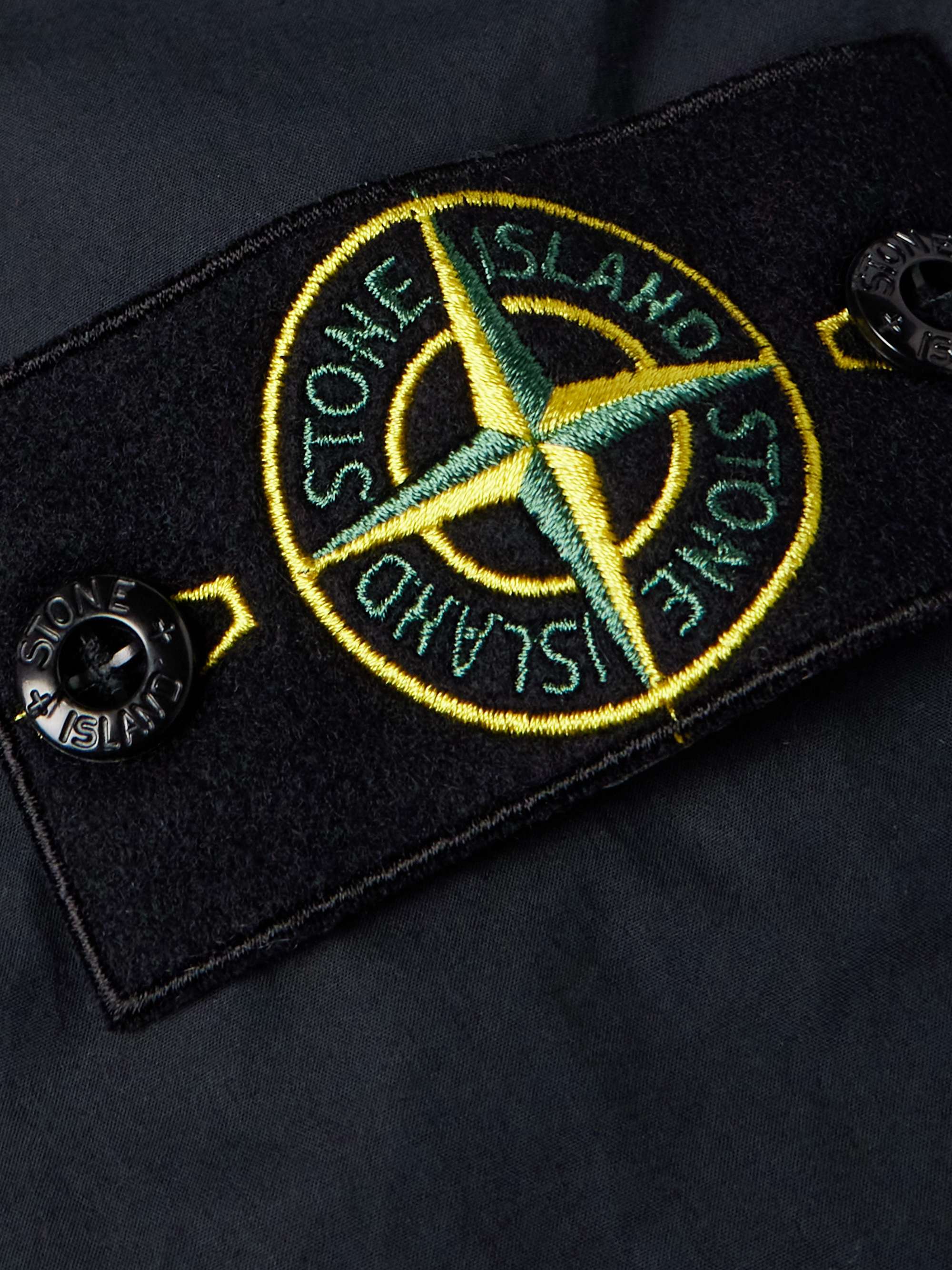 STONE ISLAND Straight-Leg Cotton-Blend Cargo Trousers for Men | MR PORTER