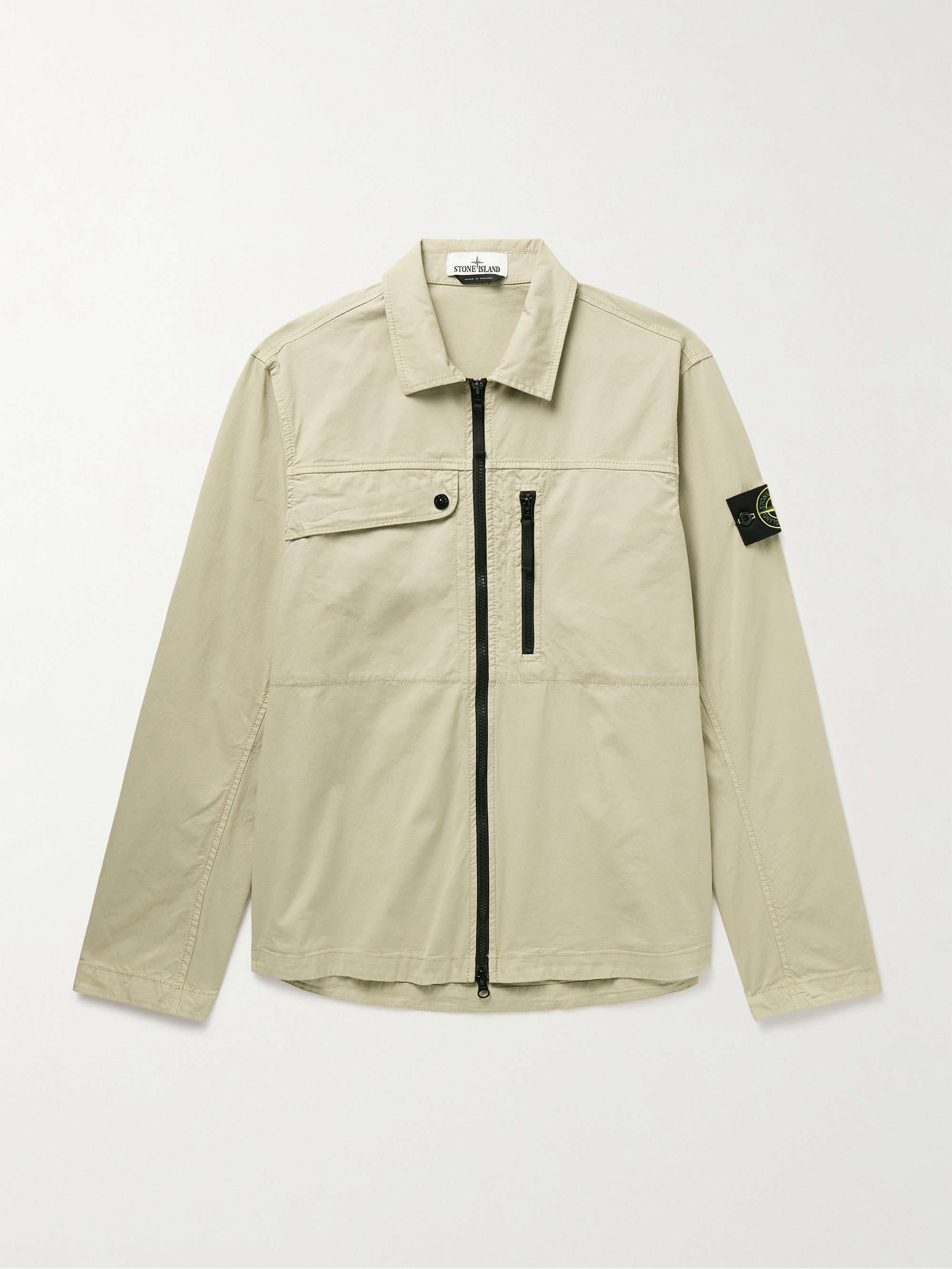 uniteda「M」stoneisland ストレッチコットンオーバーシャツ - ブルゾン