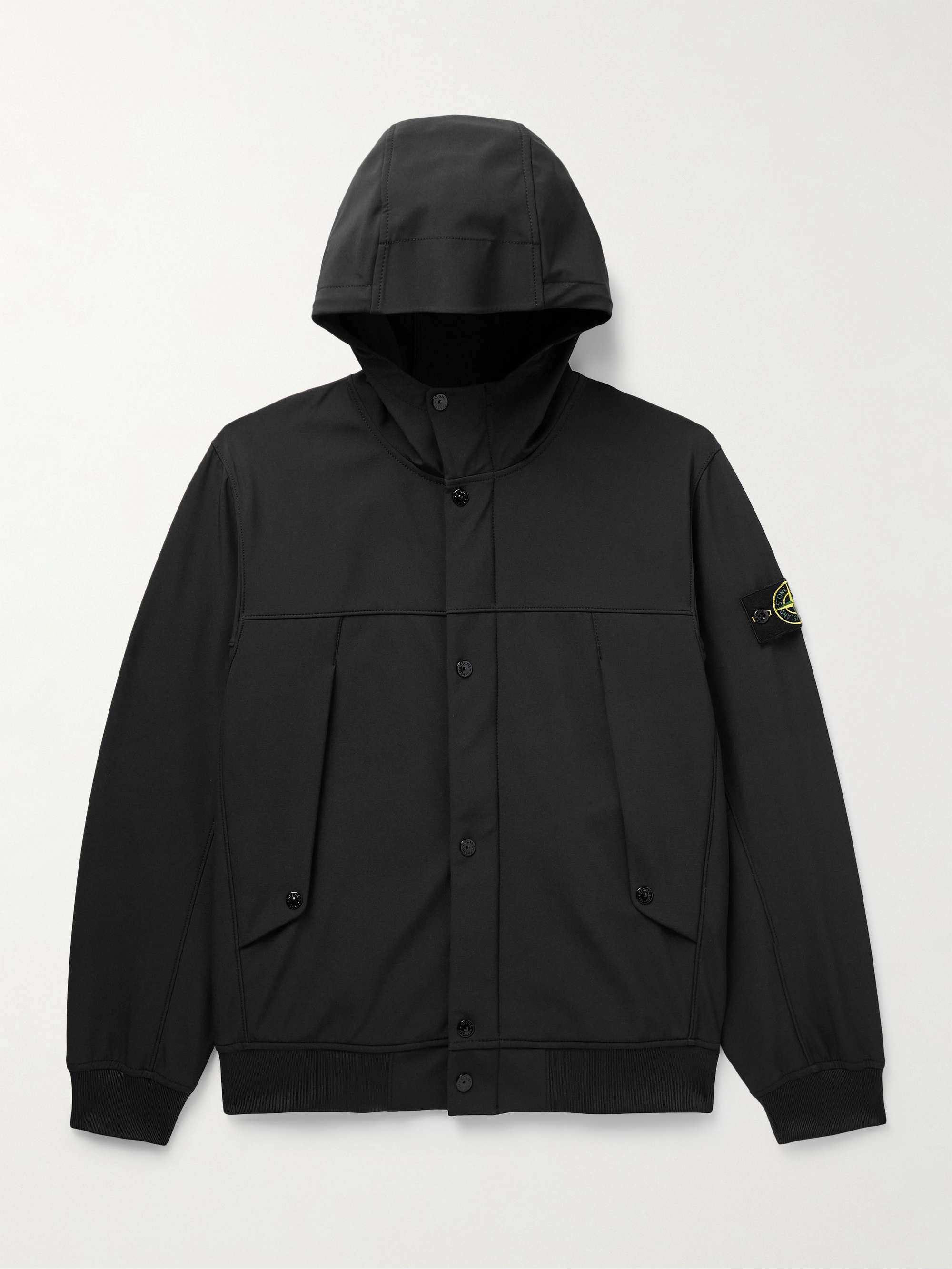 STONE ISLAND Logo-Appliquéd Shell Hooded Jacket for Men | MR PORTER