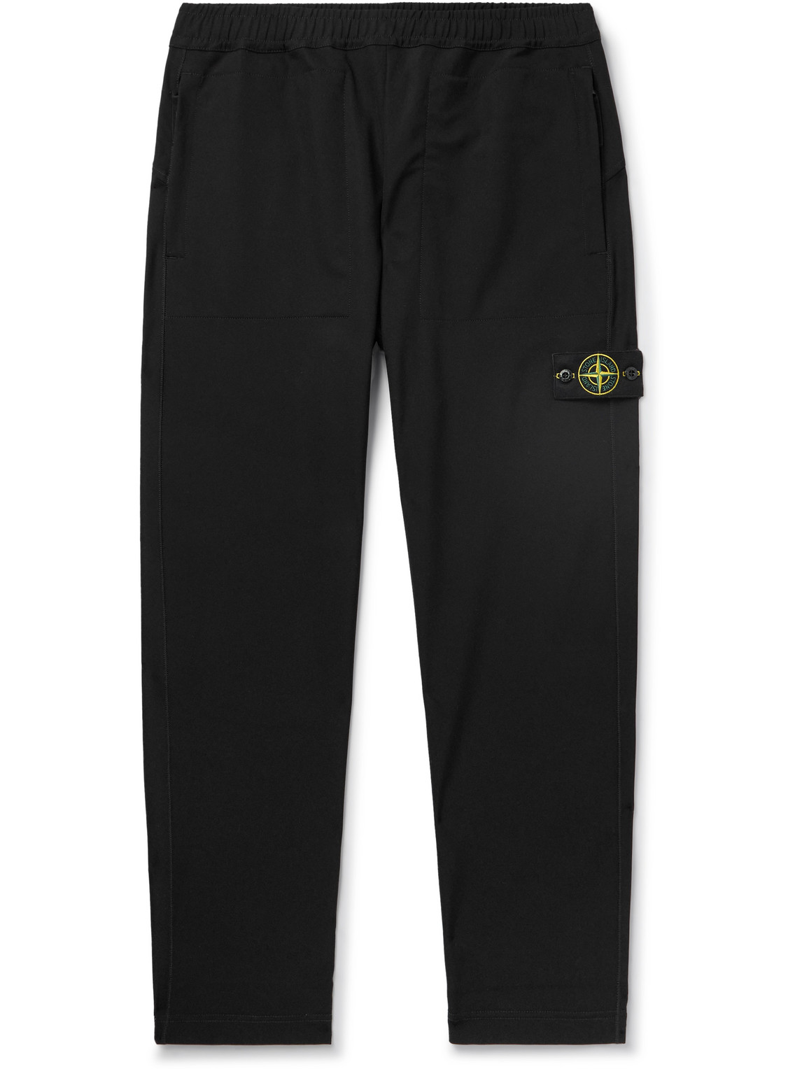 Straight-Leg Logo-Appliquéd Tech-Jersey Sweatpants