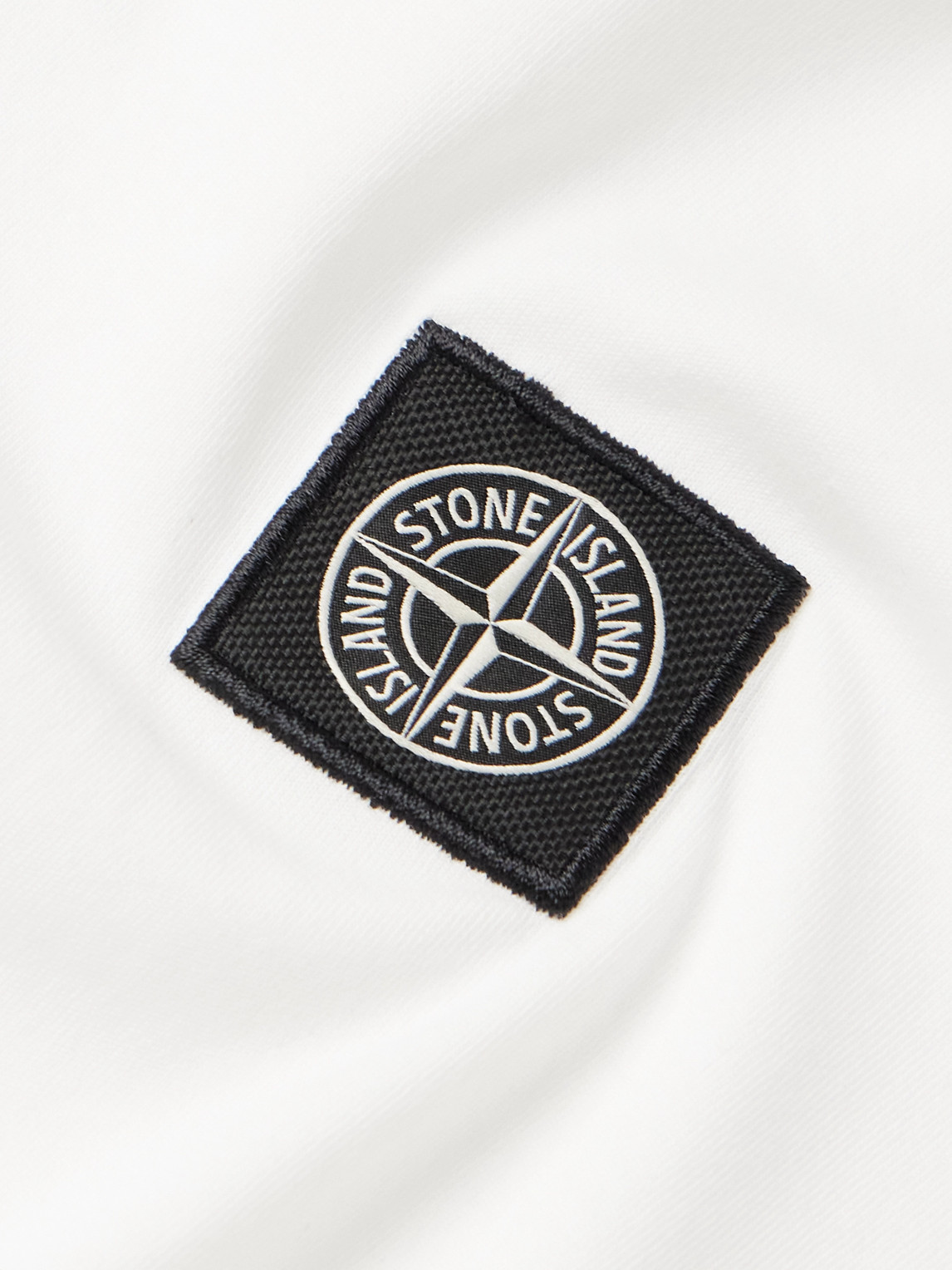 Stone Island Compass-motif T-shirt In White