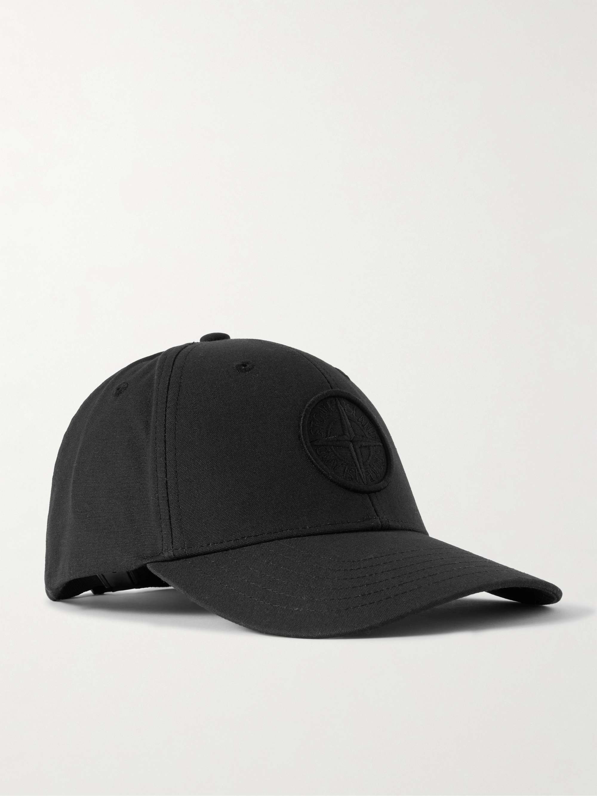 STONE ISLAND Logo-Embroidered Cotton-Canvas Baseball Cap for Men | MR ...