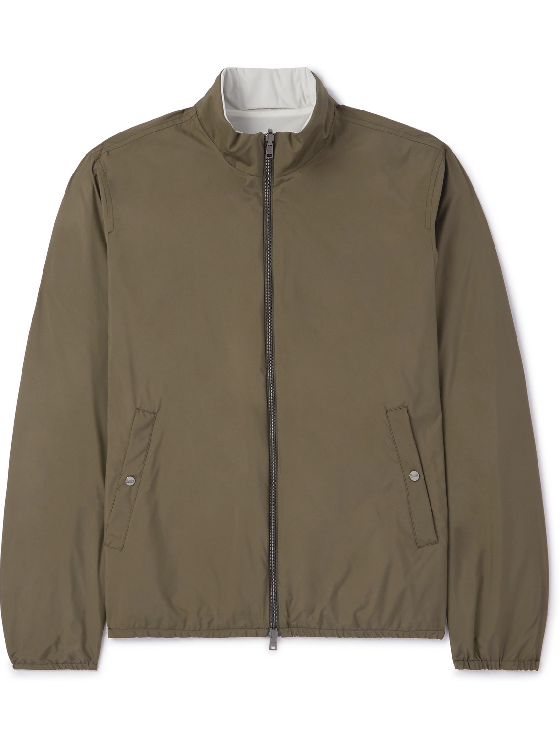 Herno Reversible Shell Jacket In Green