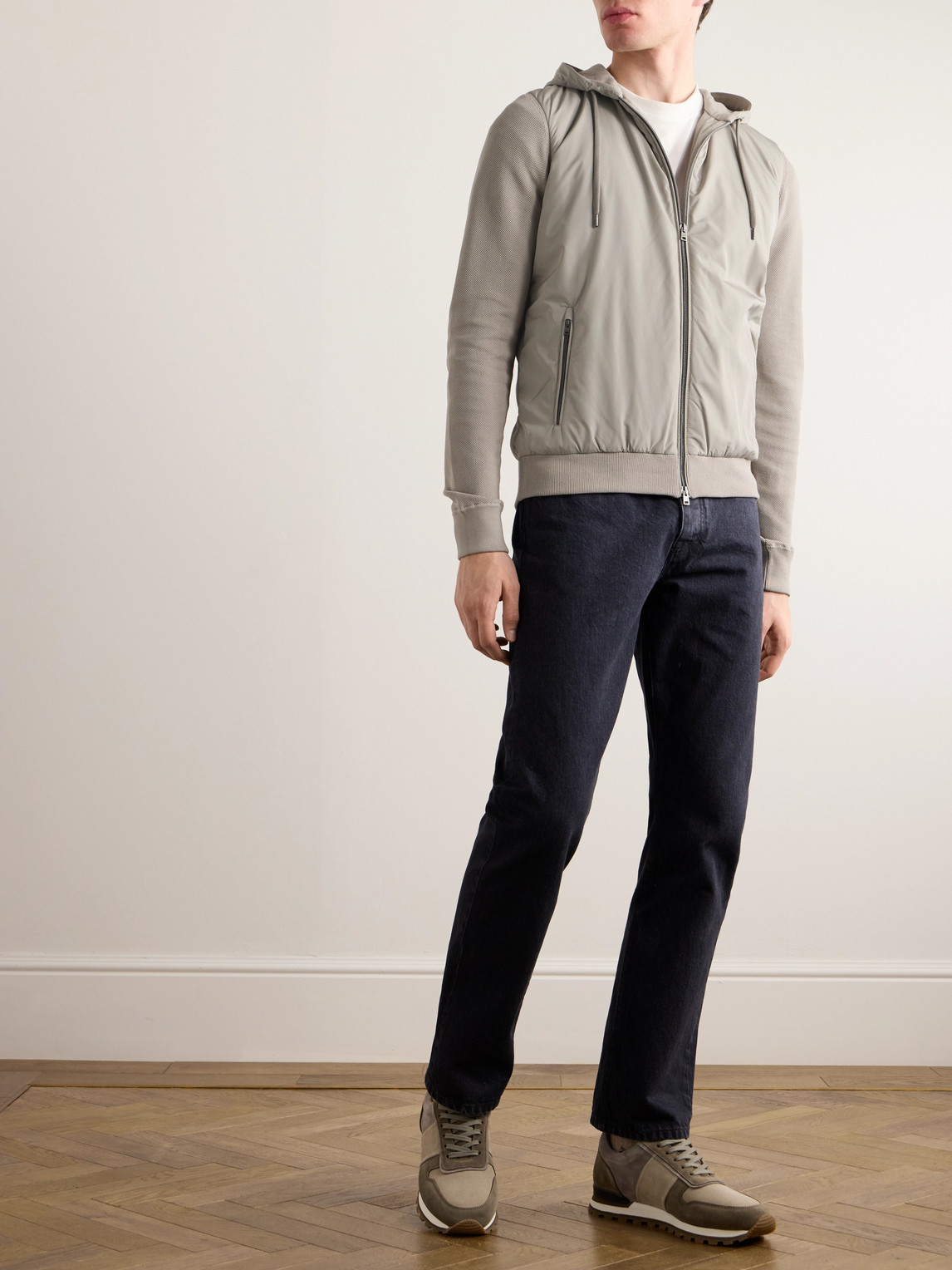 Herno Hooded Jacket In Neutrals