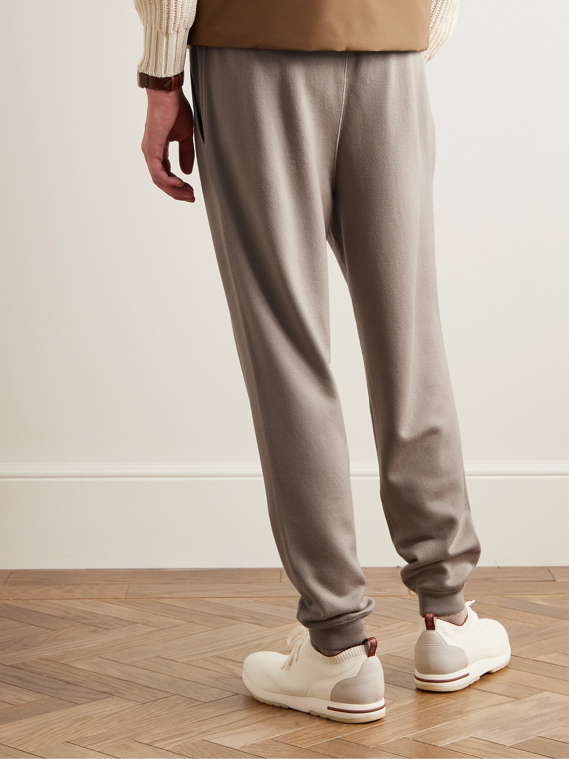 Shop Loro Piana Renai Wish® Virgin Wool Sweatpants In Neutrals