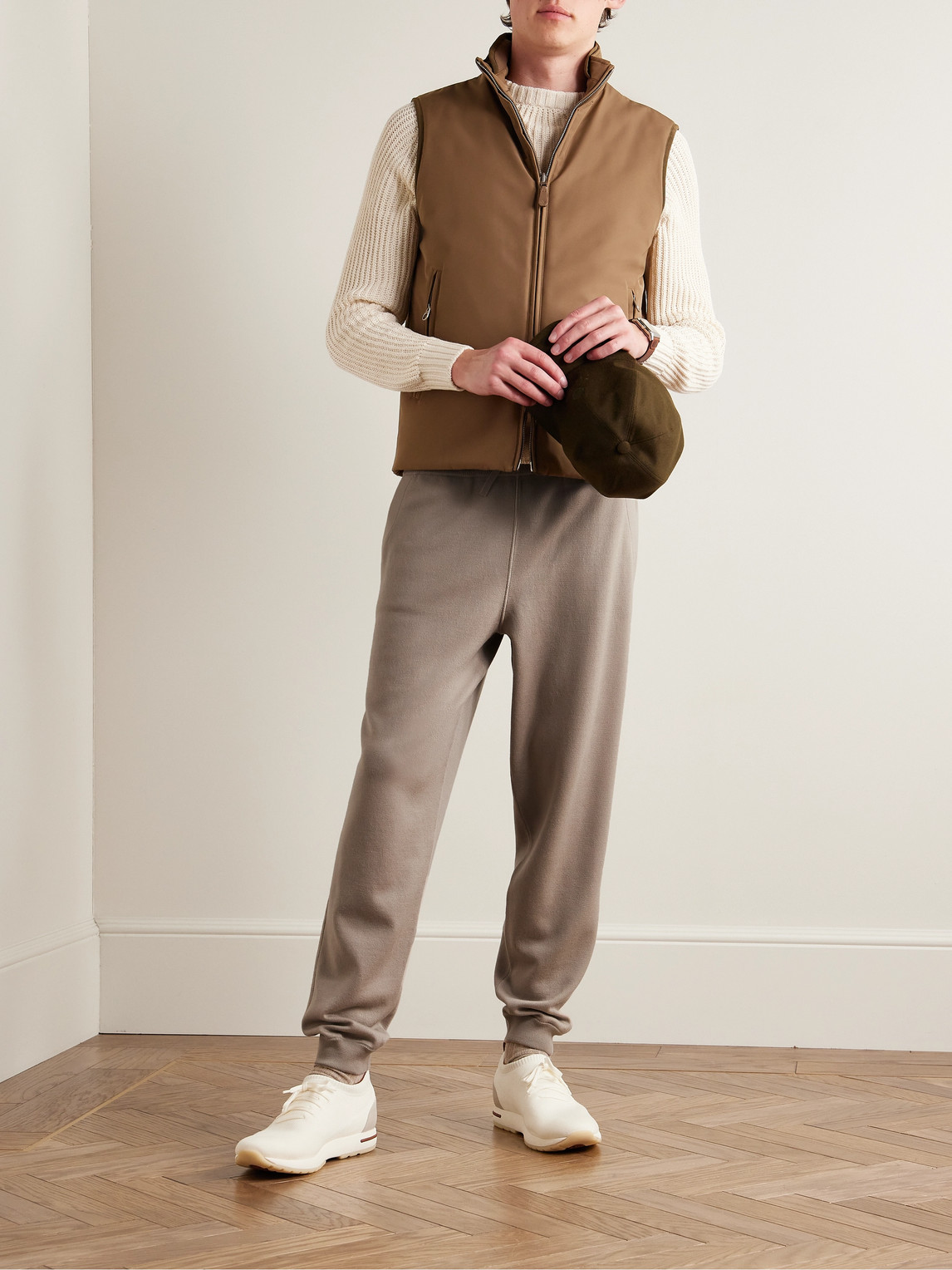 Loro Piana Renai Wish® Virgin Wool Sweatpants In Neutrals