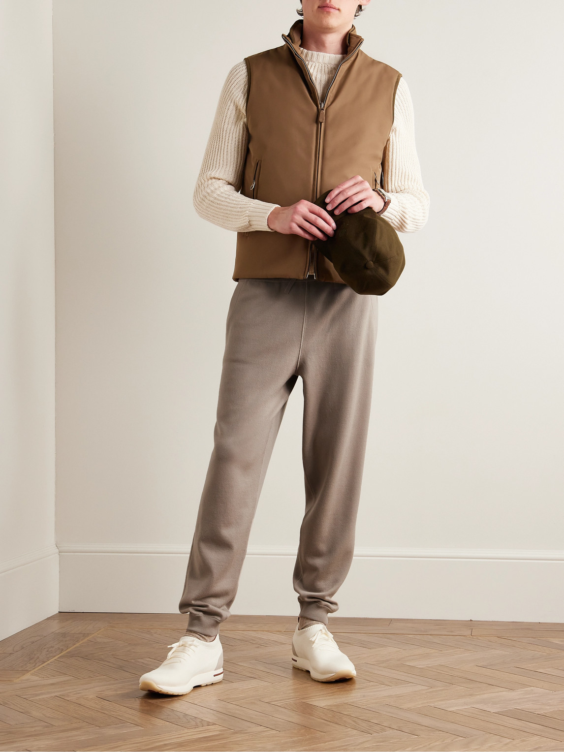 Shop Loro Piana Renai Wish® Virgin Wool Sweatpants In Neutrals