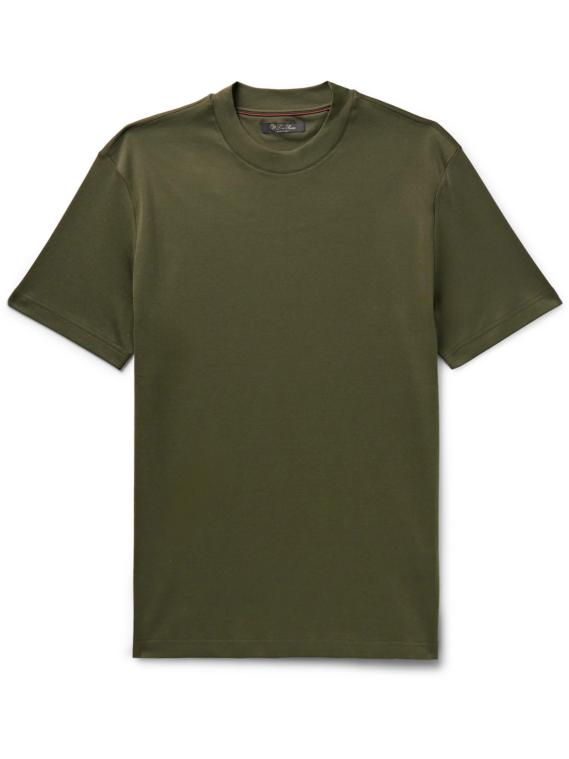 Loro Piana Cotton-jersey T-shirt In Green