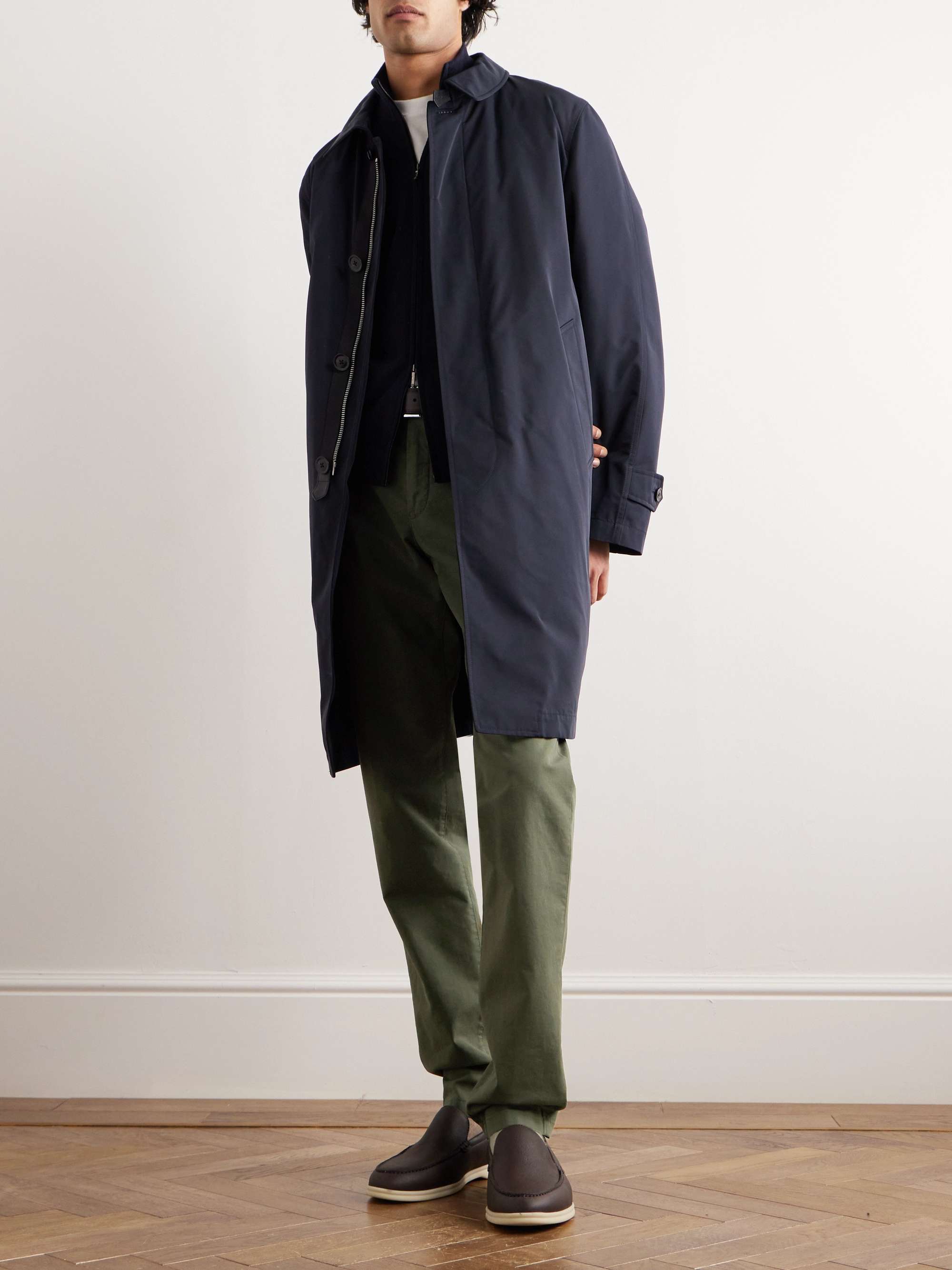 LORO PIANA Slim-Fit Cotton-Blend Trousers