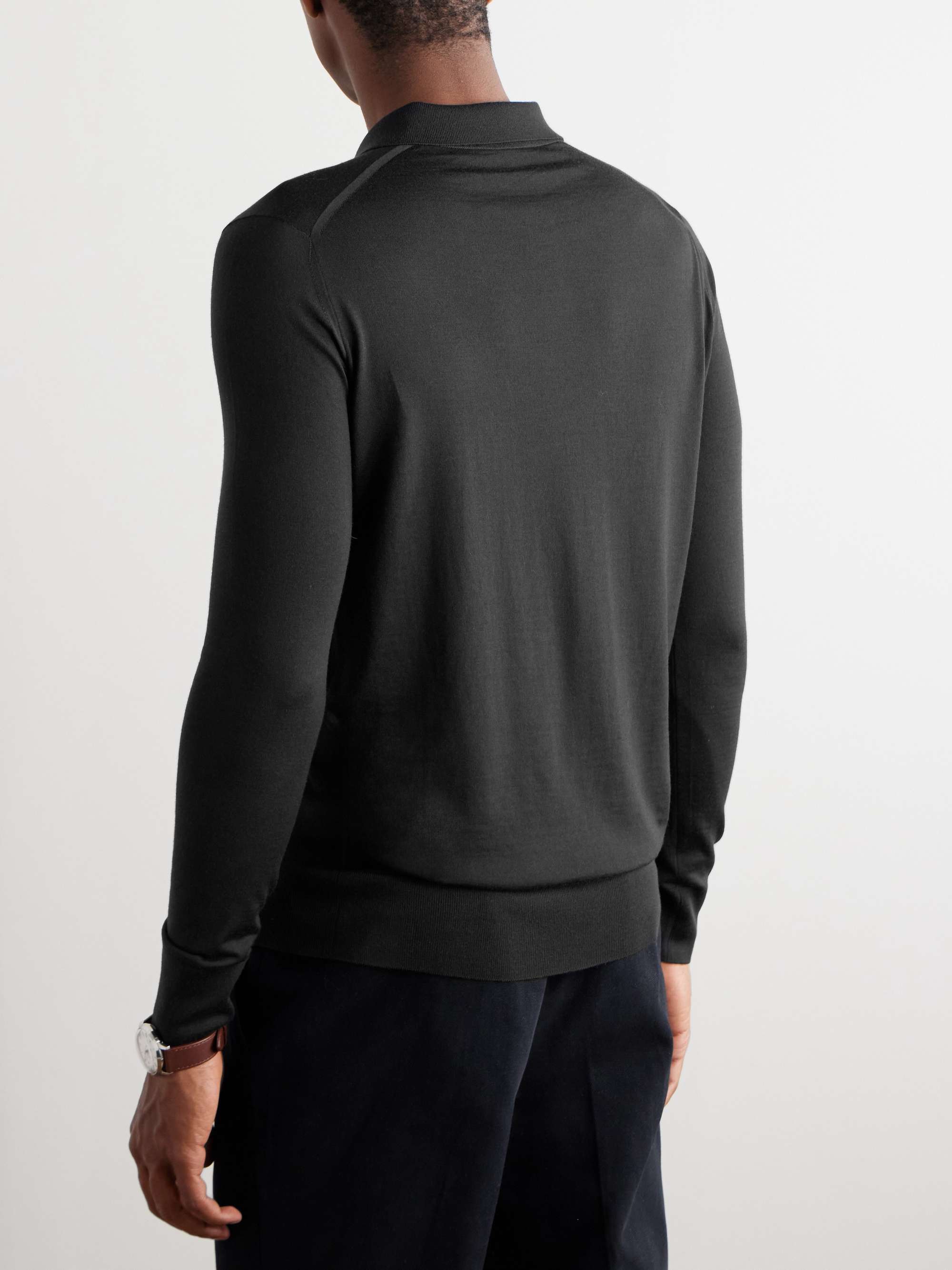LORO PIANA Slim-Fit Wish Virgin Wool Polo Shirt