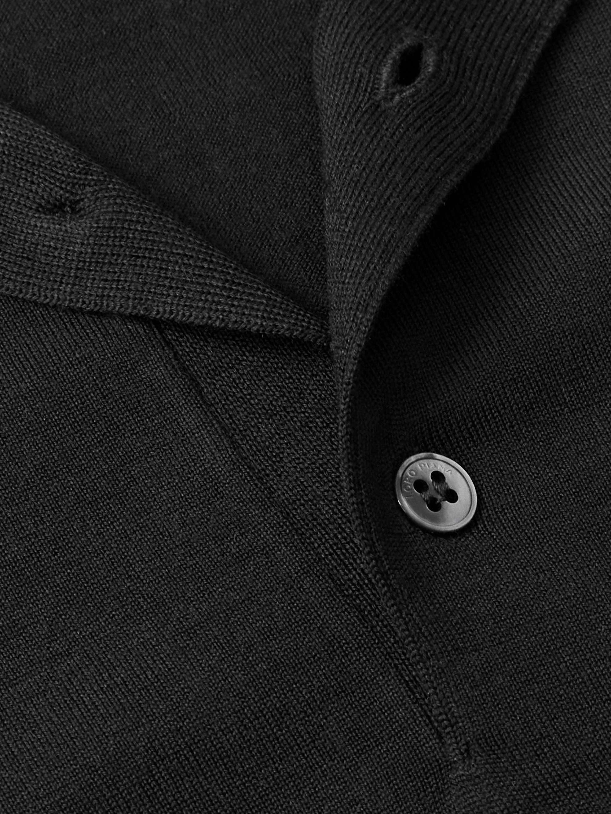 LORO PIANA Slim-Fit Wish Virgin Wool Polo Shirt