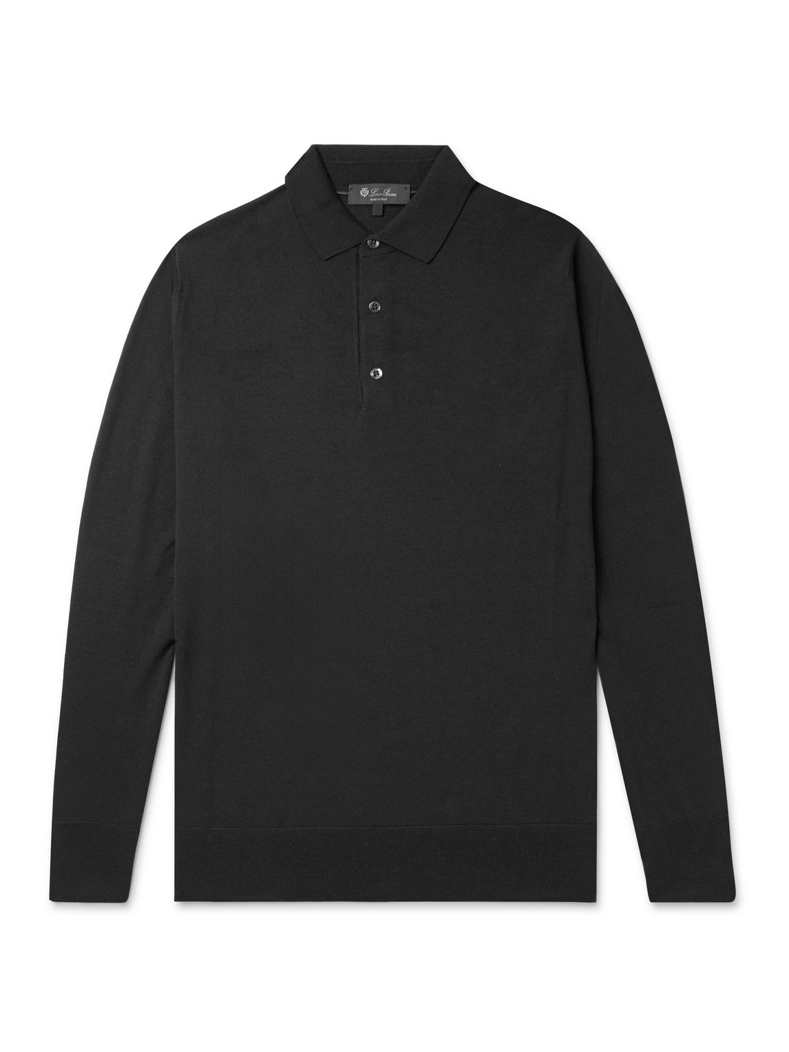 Loro Piana Slim-fit Wish® Virgin Wool Polo Shirt In Gray