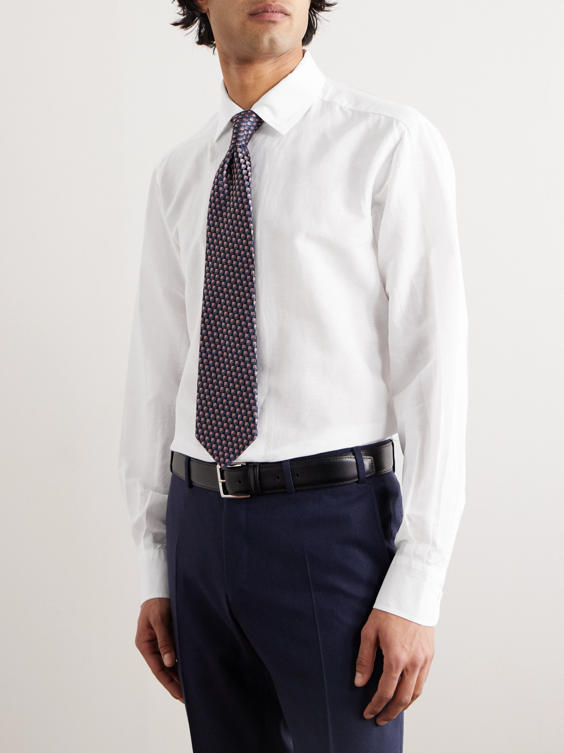 Shop Loro Piana André Linen And Cotton-blend Shirt In White