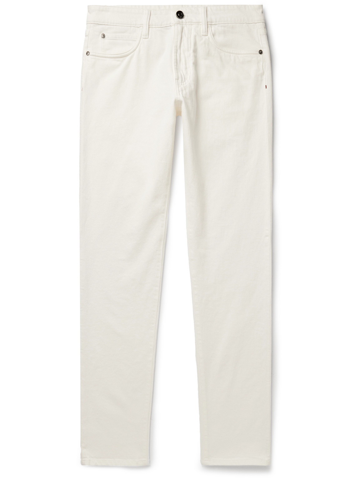 Loro Piana New York Slim-fit Jeans In White