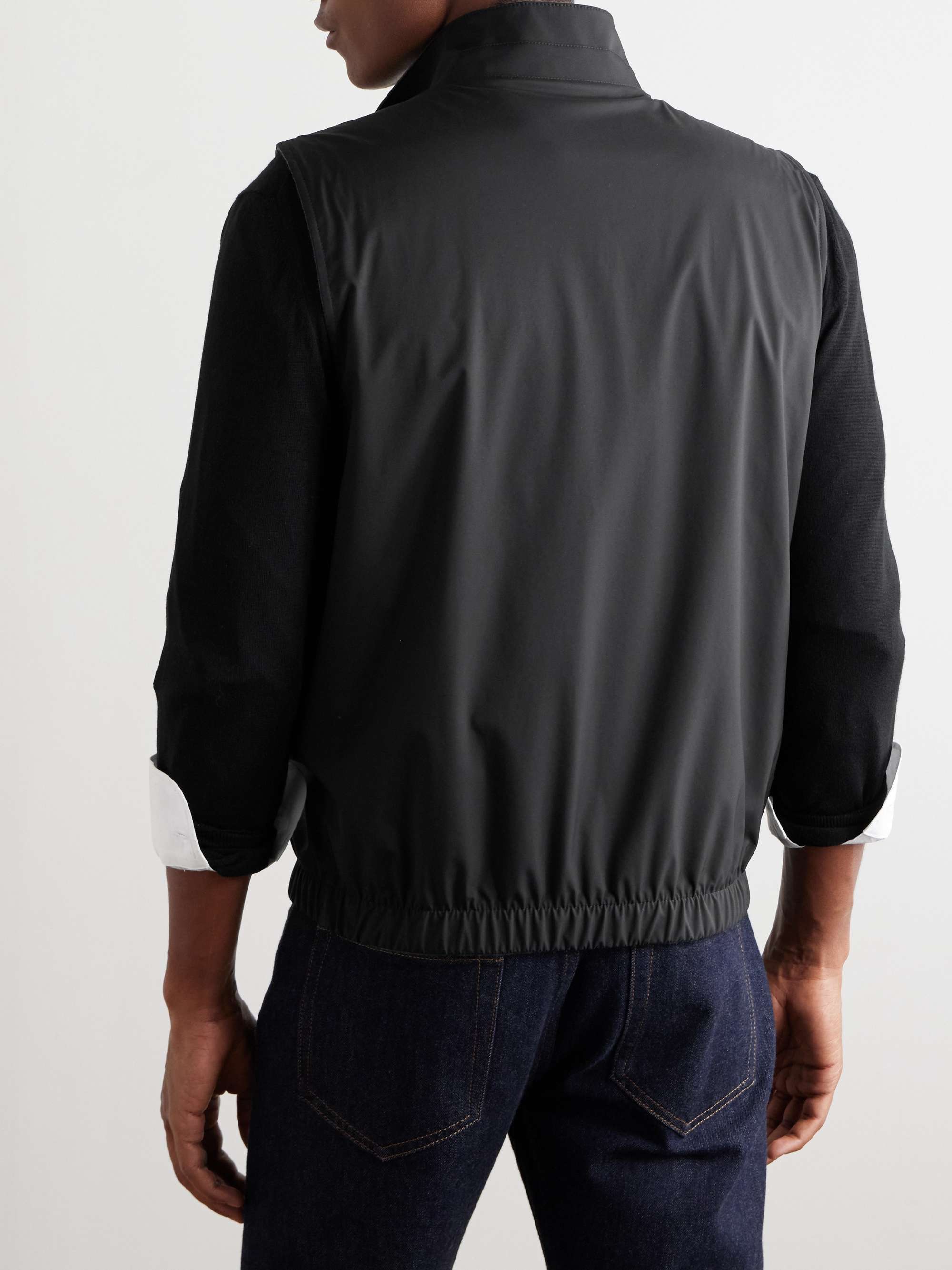 LORO PIANA Reversible Storm System Shell and Super Wish Virgin Wool Gilet