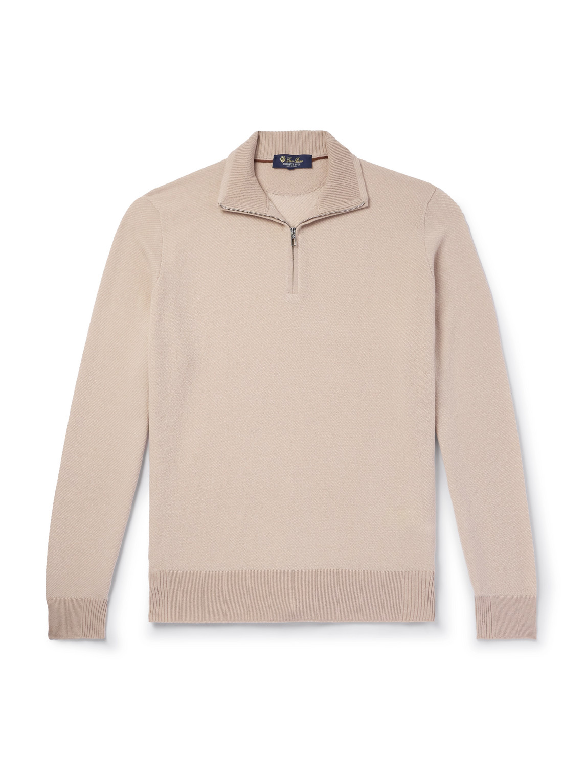 Loro Piana Roadster Cashmere Half-zip Sweater In Pink