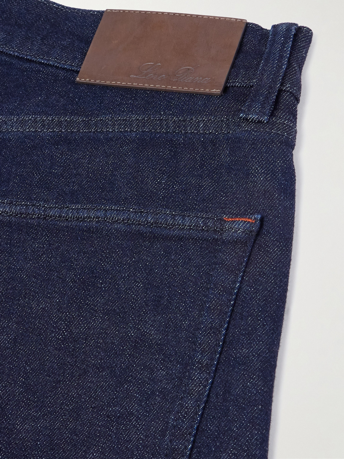 Shop Loro Piana Slim-fit Jeans In Blue