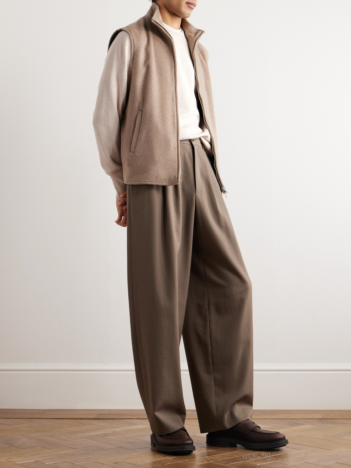 Loro Piana Ribbed Silk Sweater In Neutrals