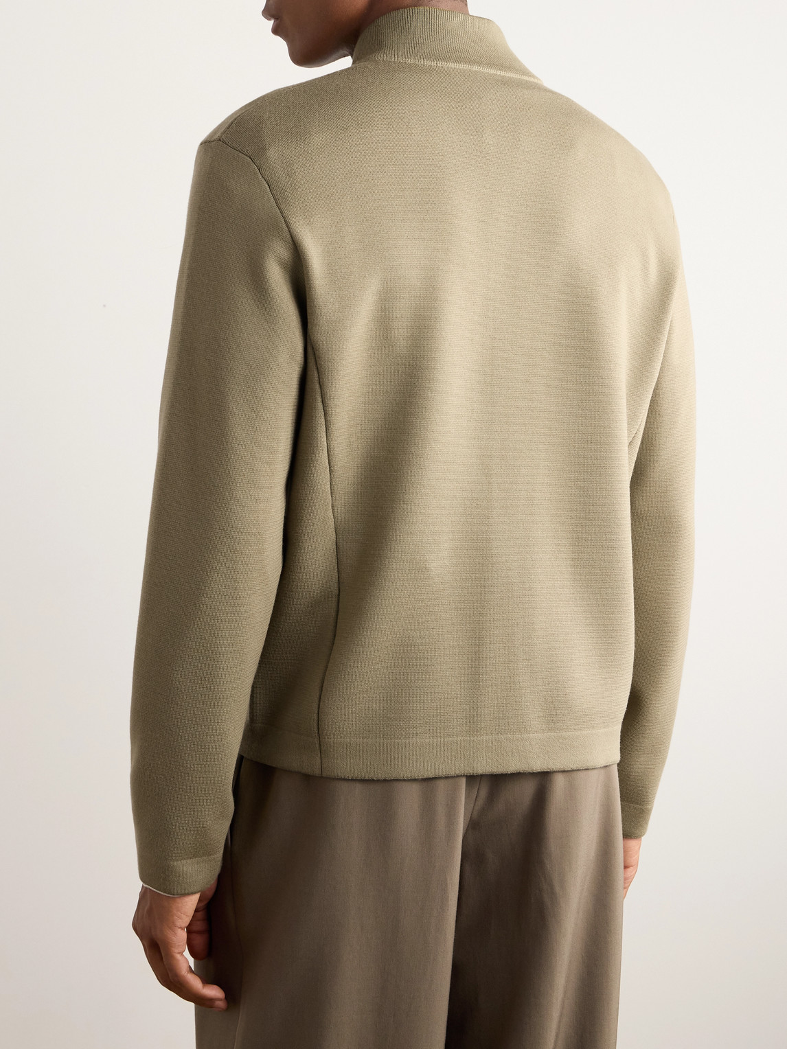 Shop Loro Piana Wish Empire Wool Cardigan In Green