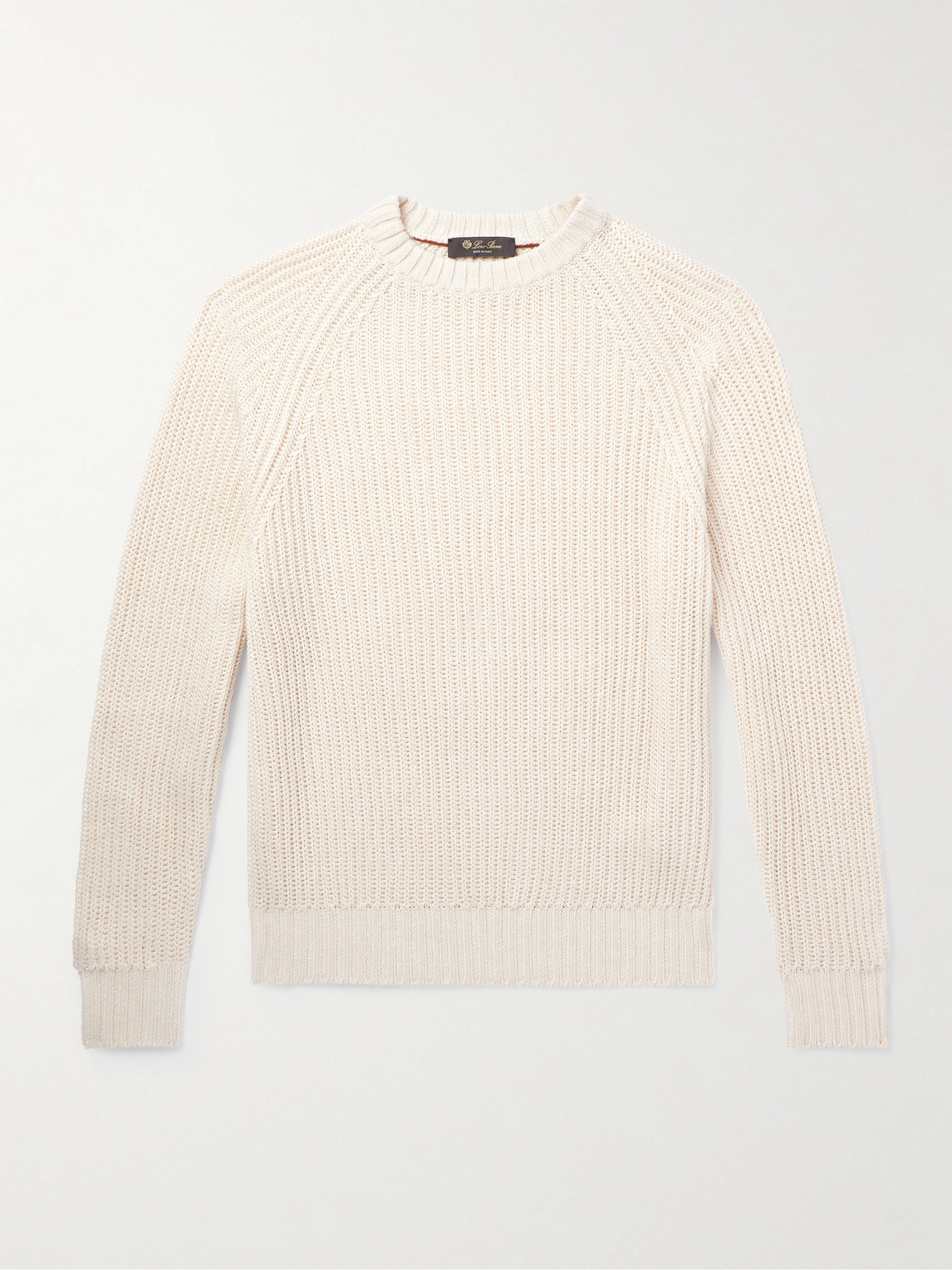 Loro Piana Ribbed Linen, Cotton and Silk-Blend Sweater - Men