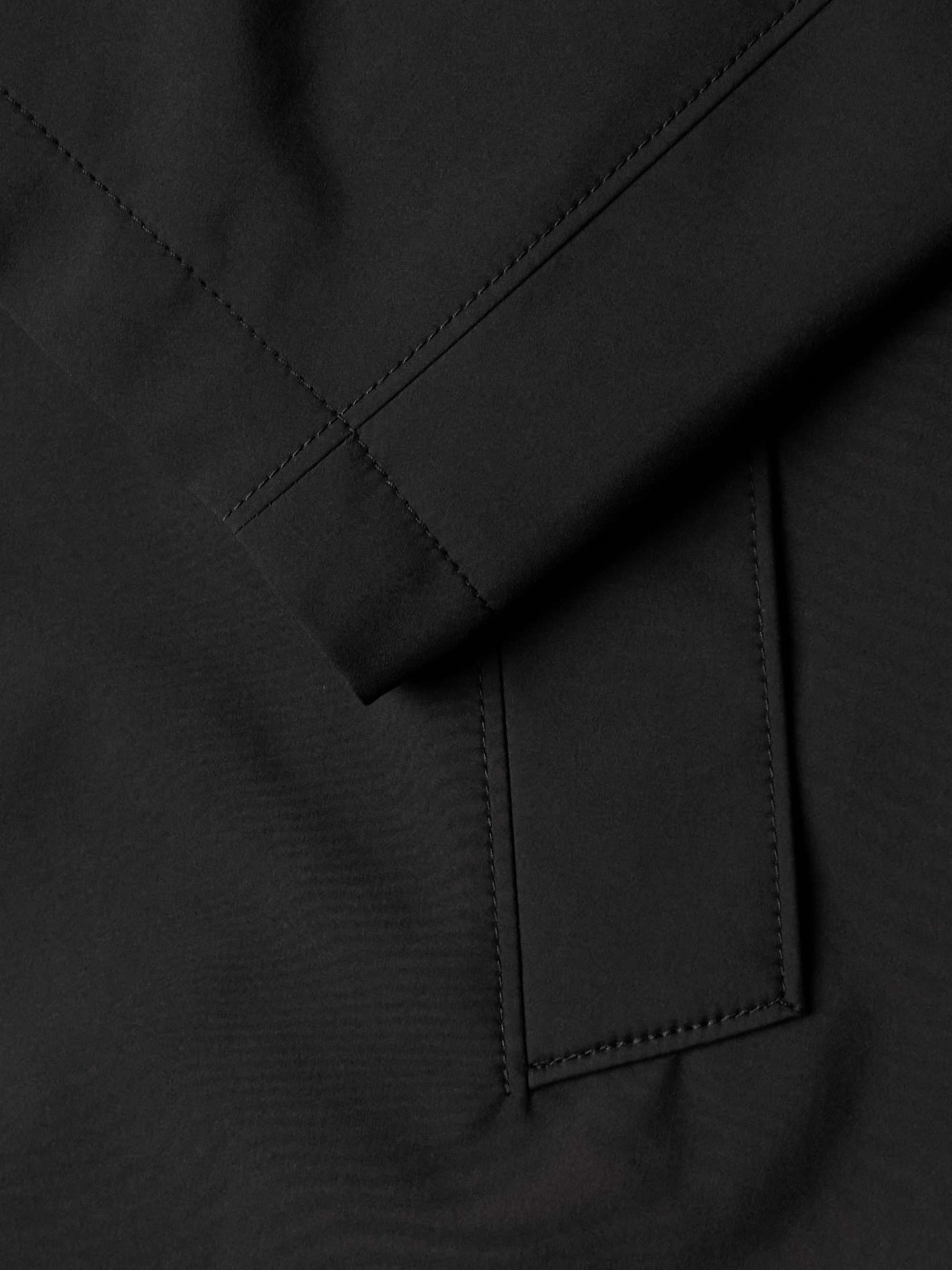 LORO PIANA Sebring Windmate Suede-Trimmed Storm System Shell Car Coat