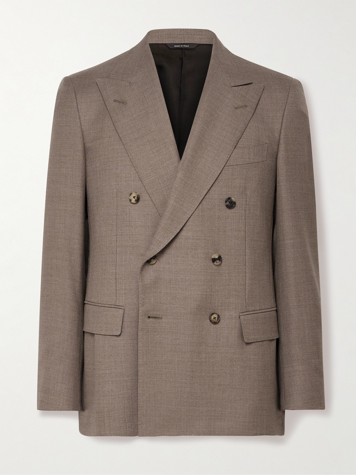 Loro Piana Double-Breasted Virgin Wool-Twill Suit Jacket - Men