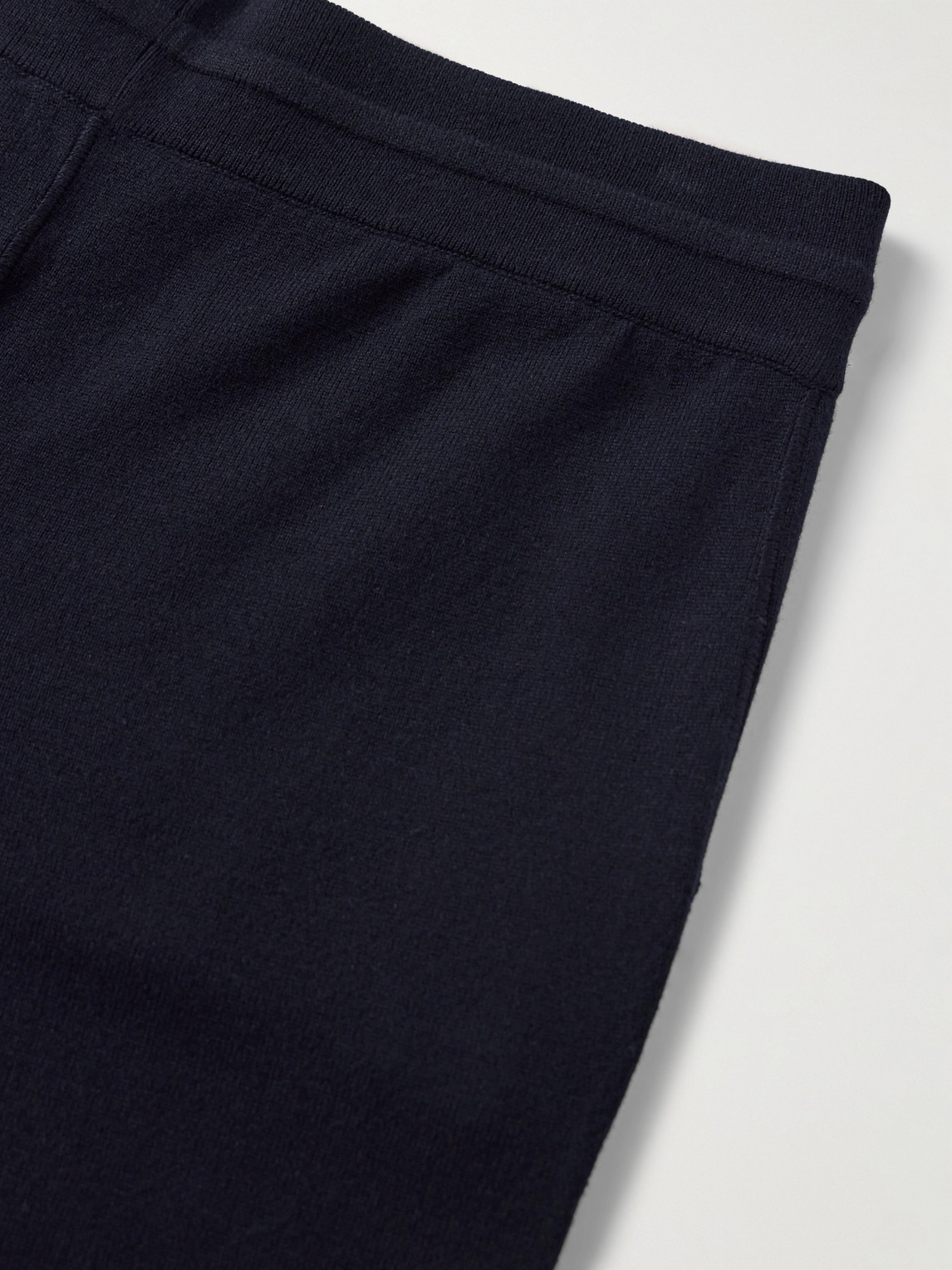 Shop Loro Piana Tapered Baby Cashmere Sweatpants In Blue