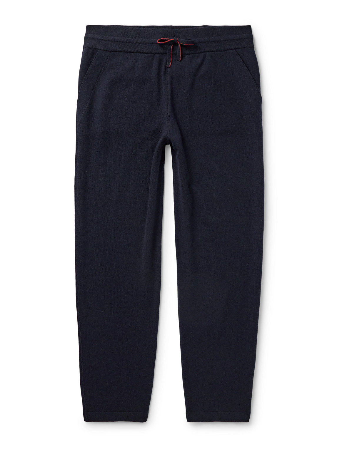 Loro Piana Tapered Baby Cashmere Sweatpants In Blue