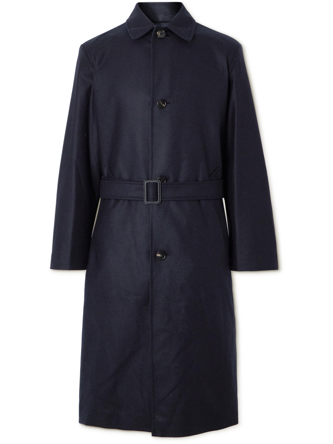 Reversible Virgin Wool, Cashmere-Blend and Denim Coat