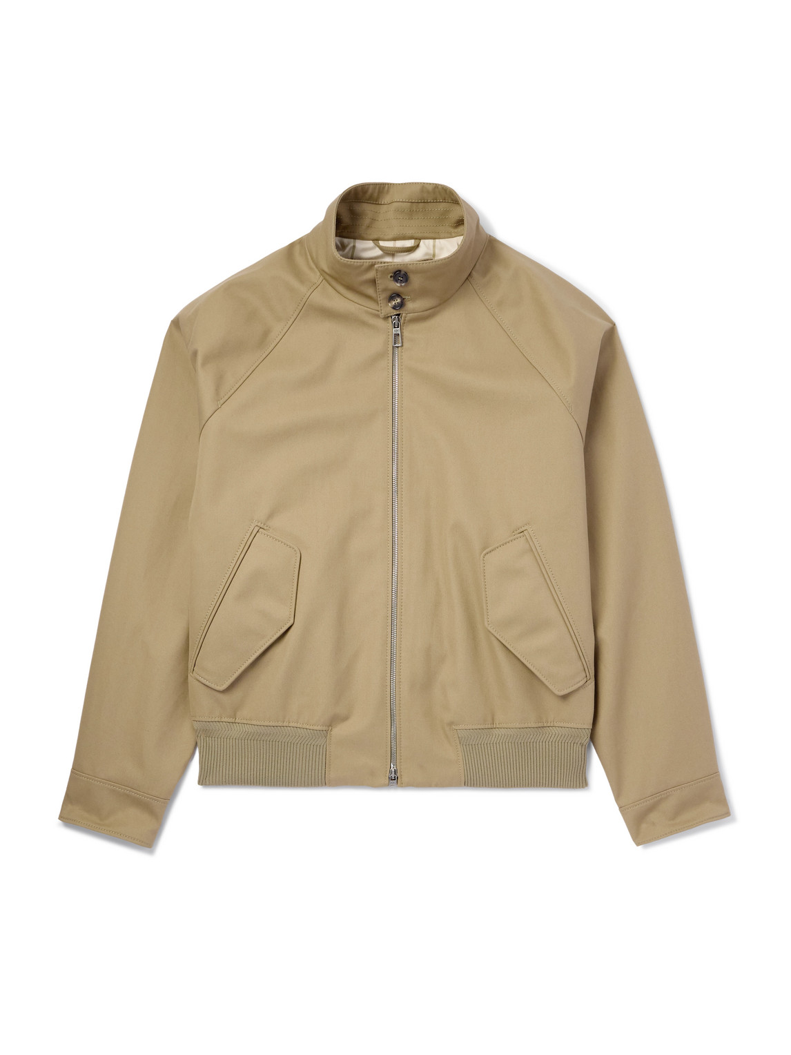 Loro Piana Cotton-gabardine Harrington Jacket In Neutrals