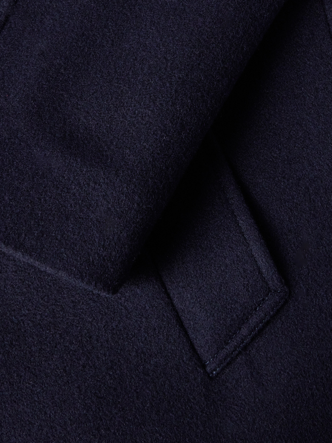 Shop Loro Piana Daito Shawl-collar Double-faced Cashmere Coat In Blue