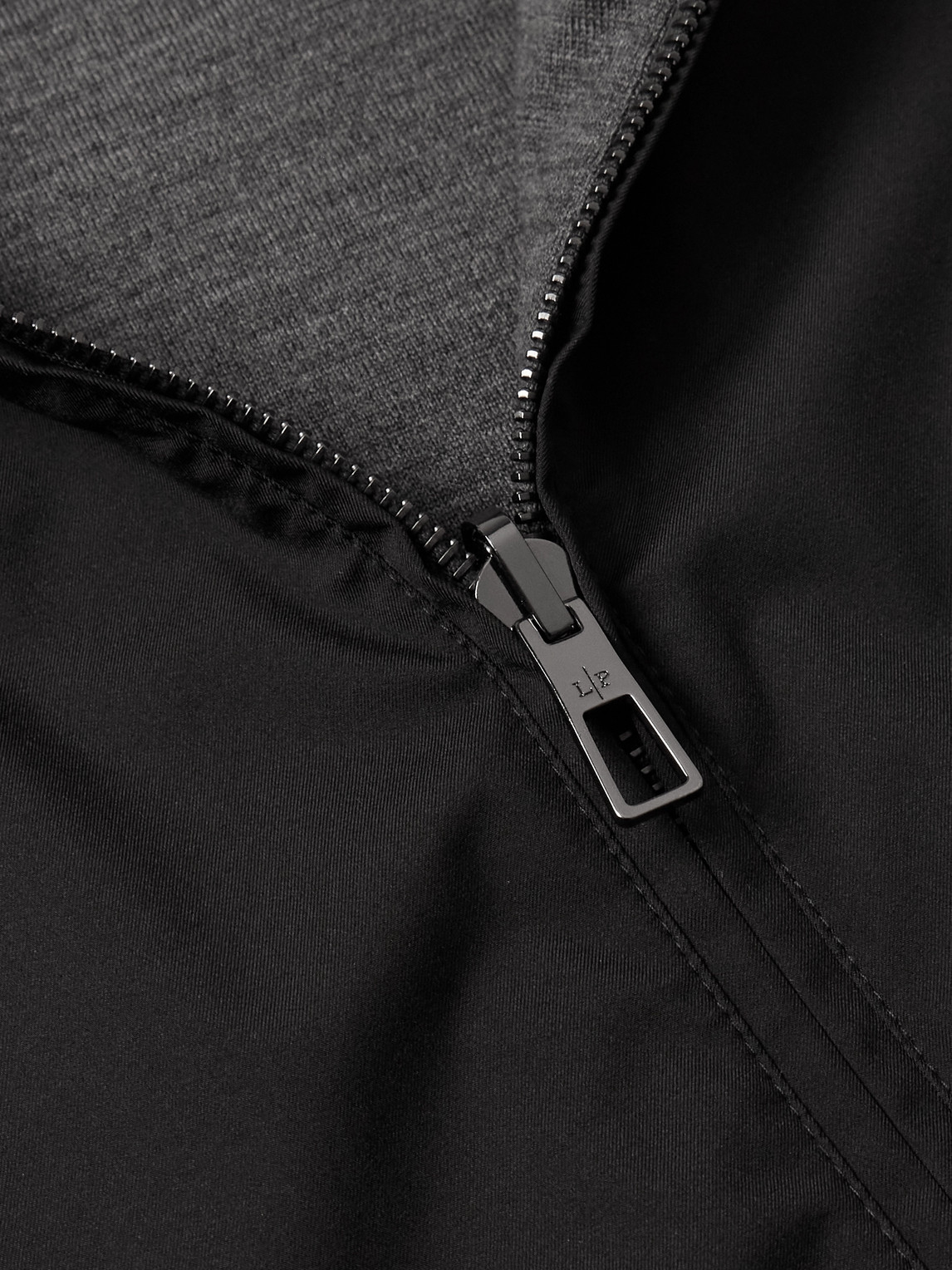 Shop Loro Piana Reversible Windmate® Storm System® Shell And Cashmere Bomber Jacket In Black