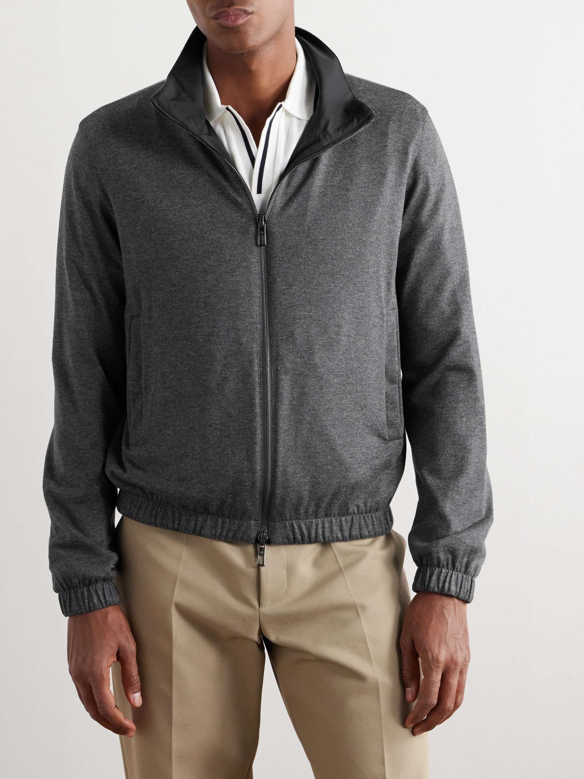 LORO PIANA Reversible Windmate Storm System® Shell and Cashmere Bomber Jacket