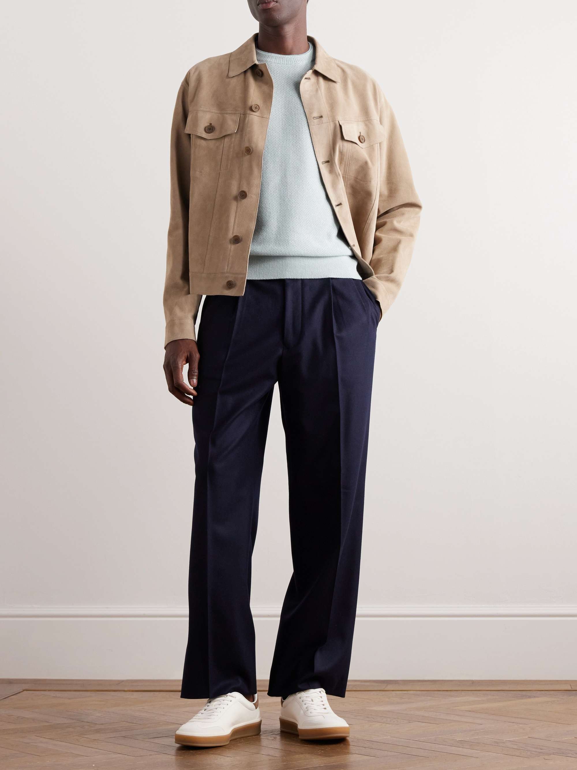 LORO PIANA City Birdseye Baby Cashmere Sweater for Men | MR LORO PIANA City Birdseye Baby Cashmere Sweater for Men | MR