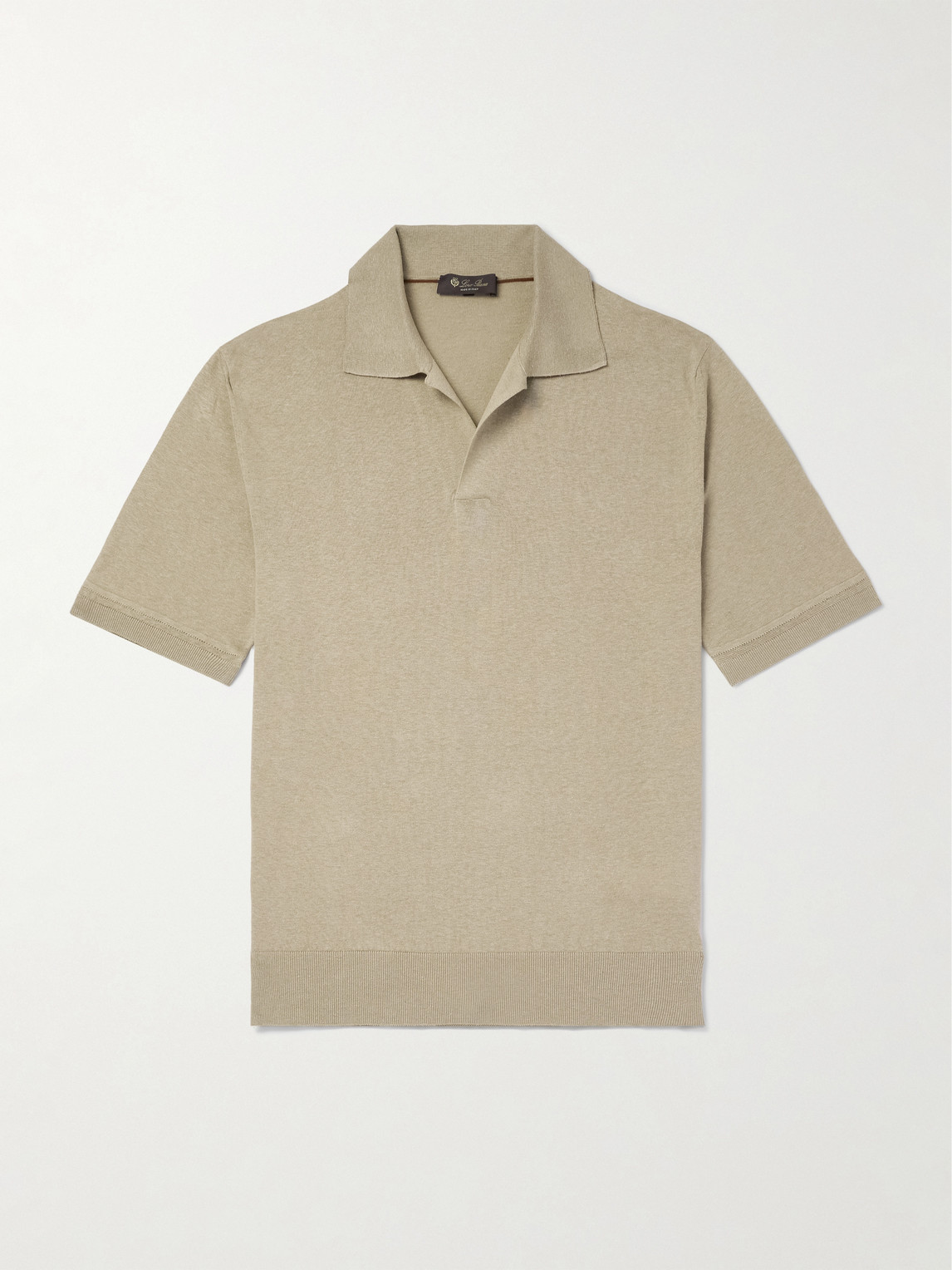 Loro Piana Silk and Linen-Blend Polo-Shirt - Men