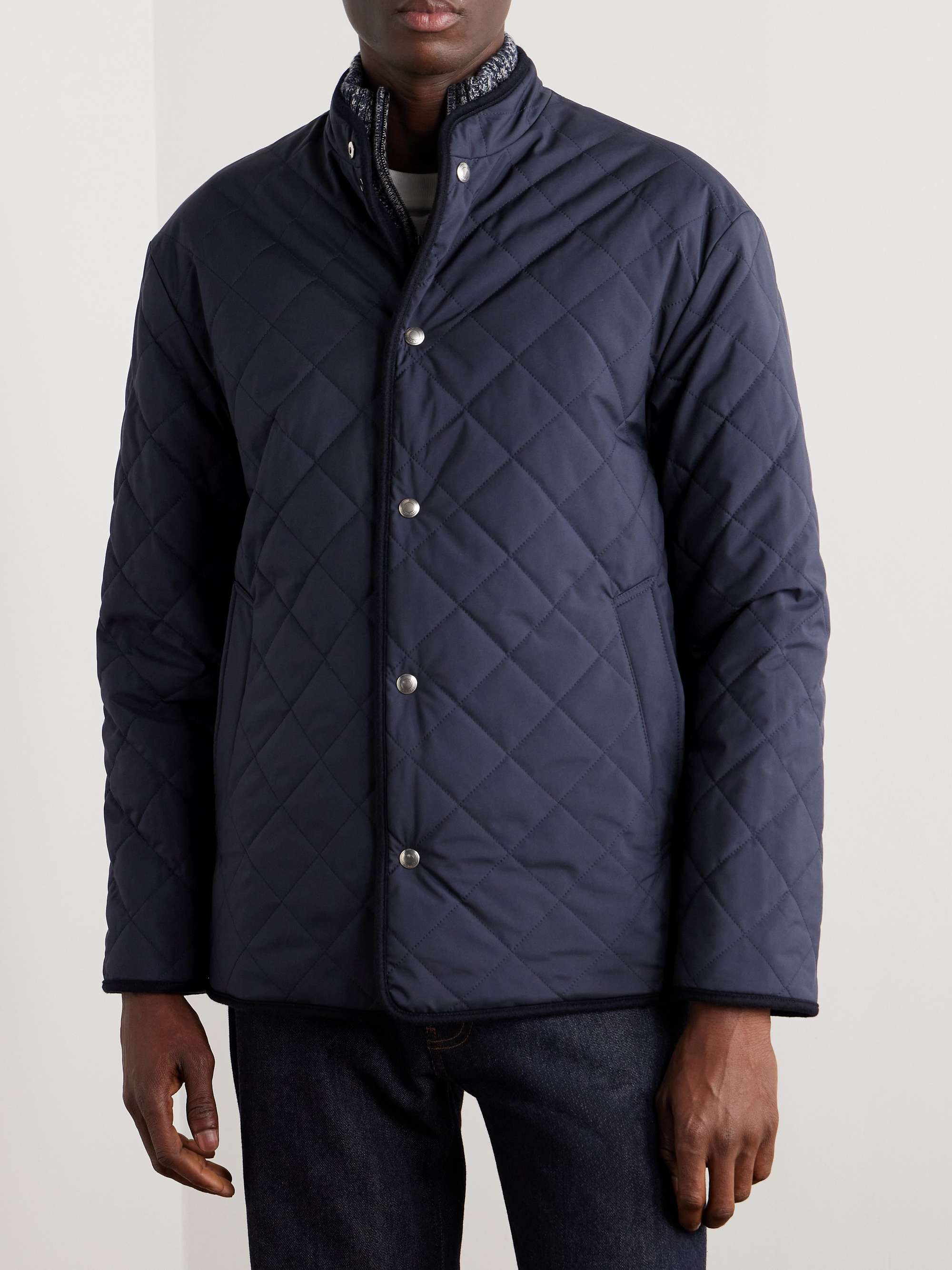 LORO PIANA Sanjo Reversible Storm System® Cashmere and Quilted Wind ...