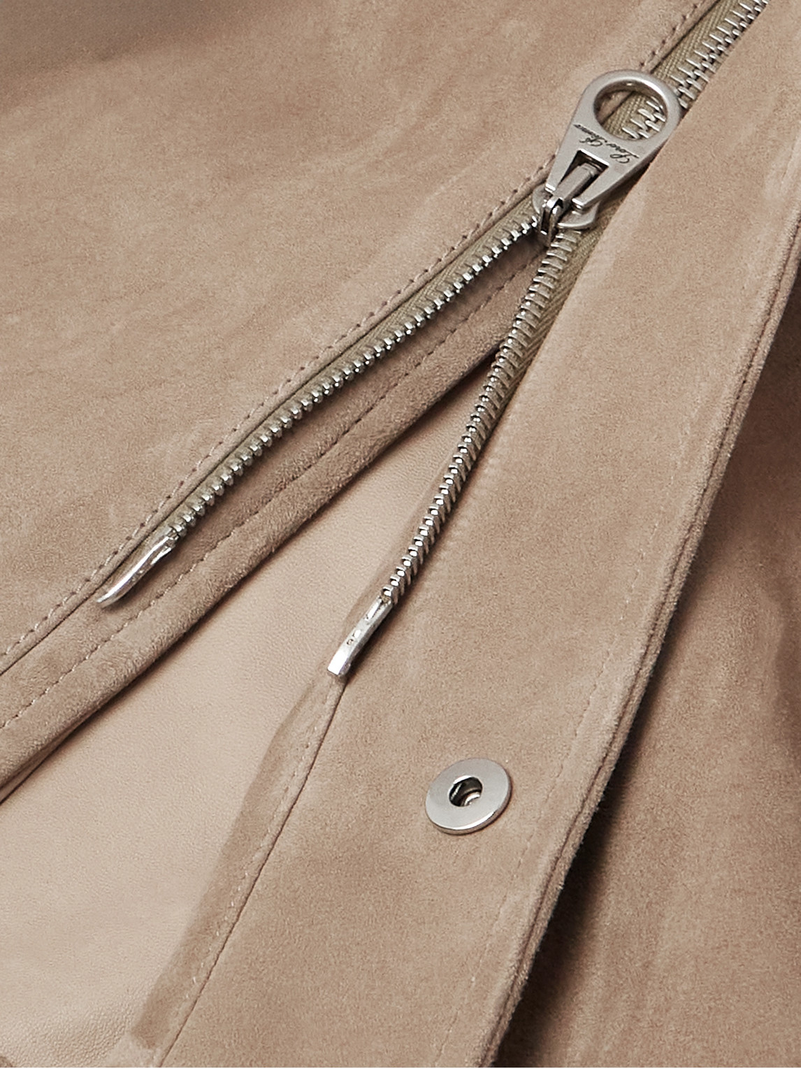 Shop Loro Piana Traveller Suede Jacket In Neutrals