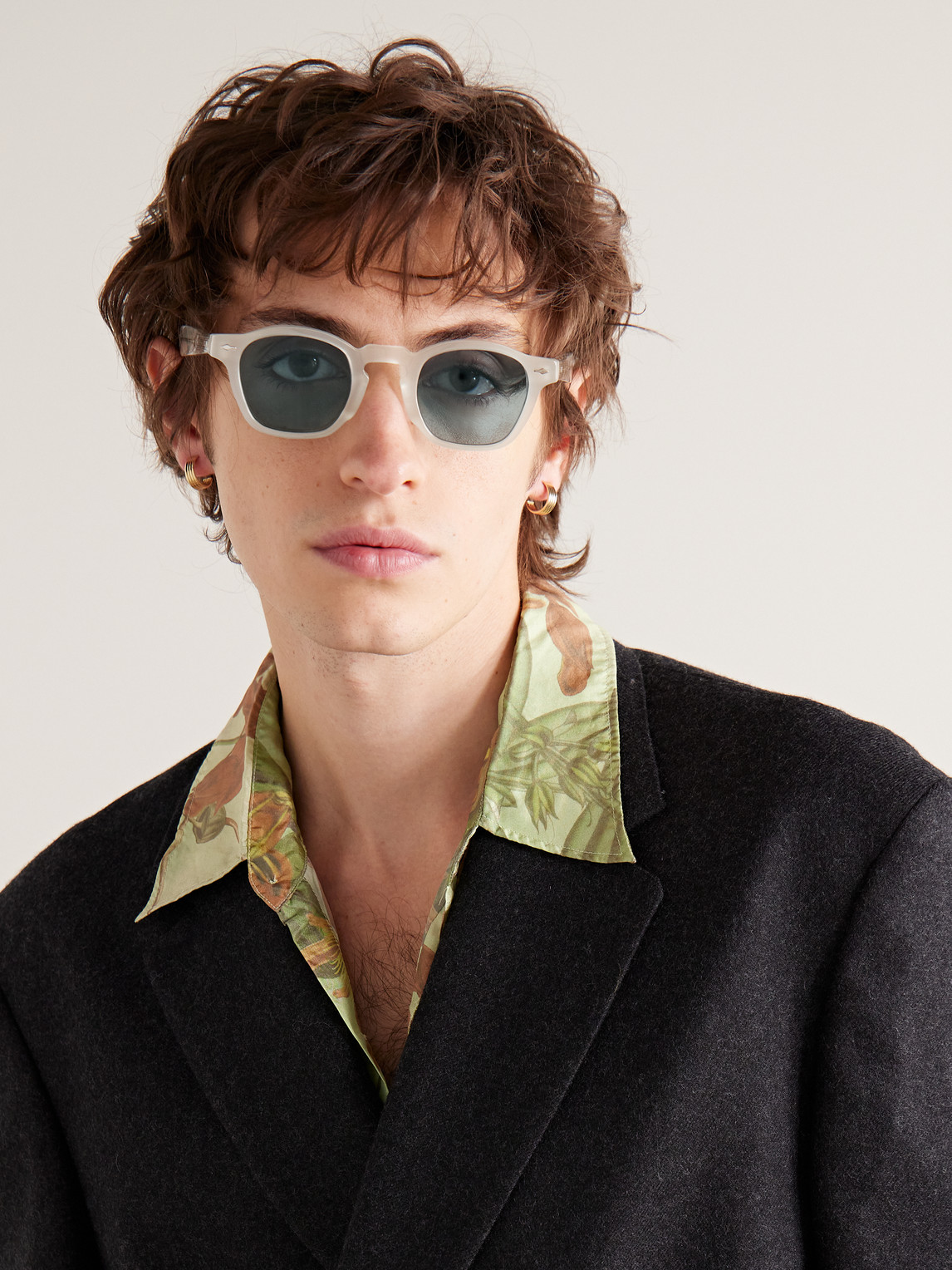 Shop Jacques Marie Mage Yellowstone Forever Zephirin Square-frame Acetate Sunglasses In Neutrals